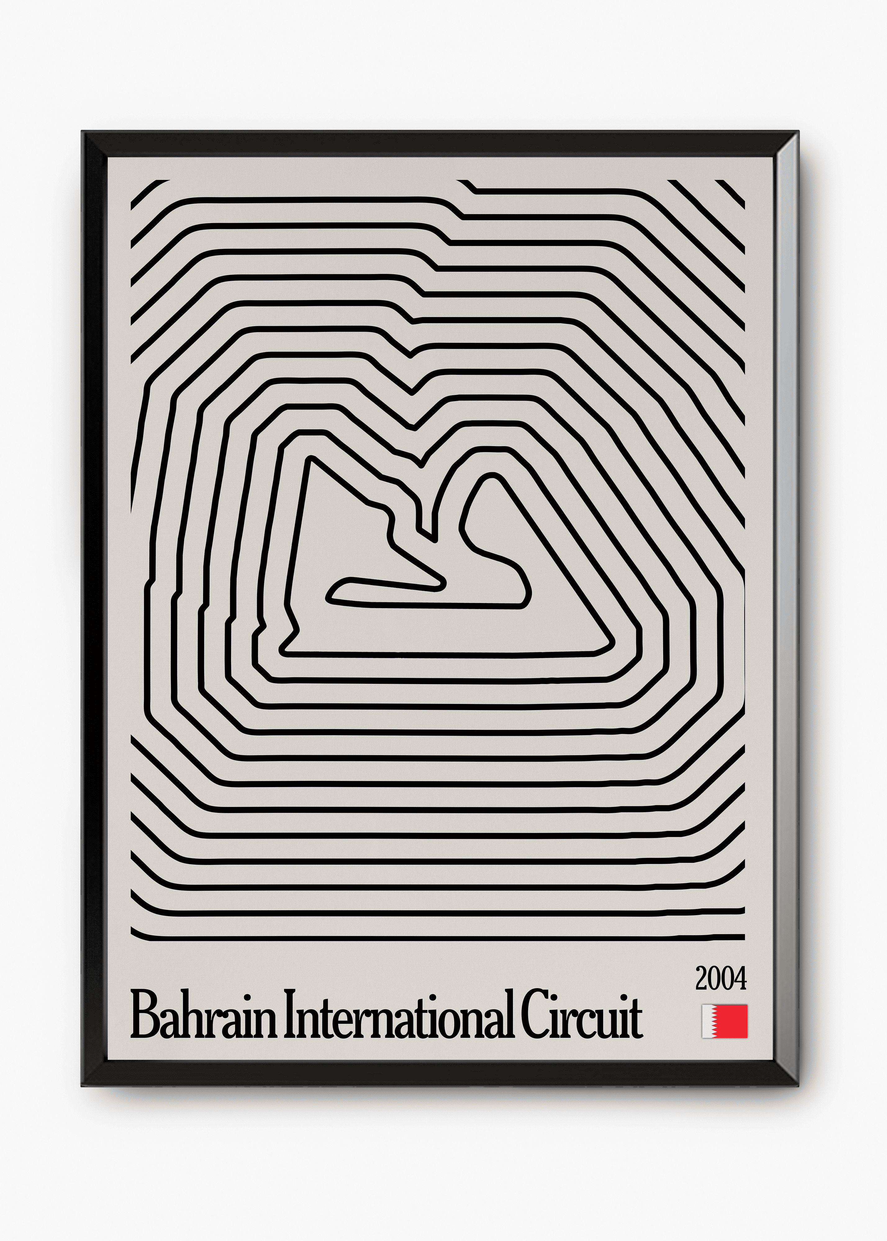 Quadro decorativo Bahrain Mosaic — arte de automobilismo para parede | Cübe Quadros