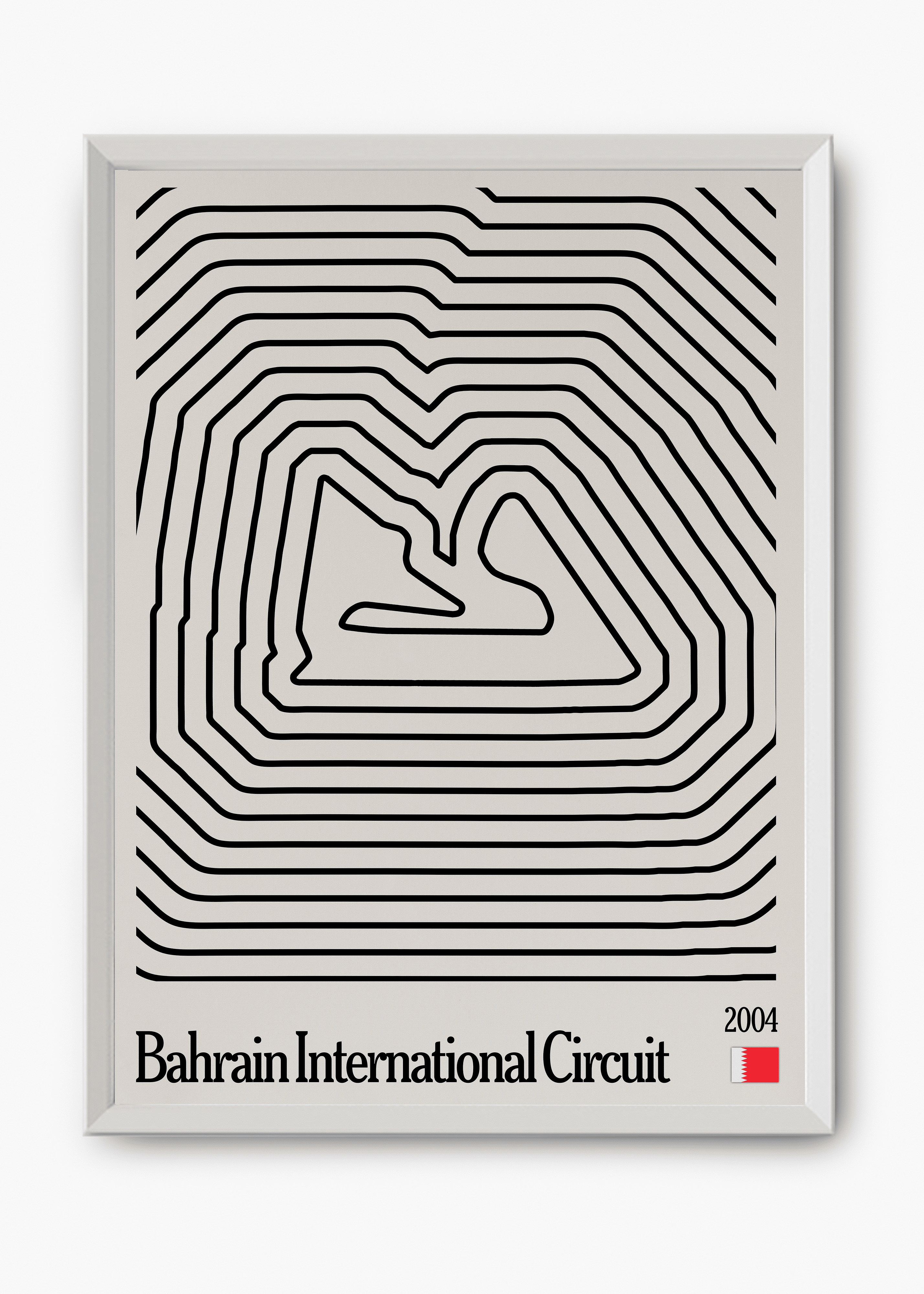 Quadro decorativo Bahrain Mosaic — arte de automobilismo para parede | Cübe Quadros