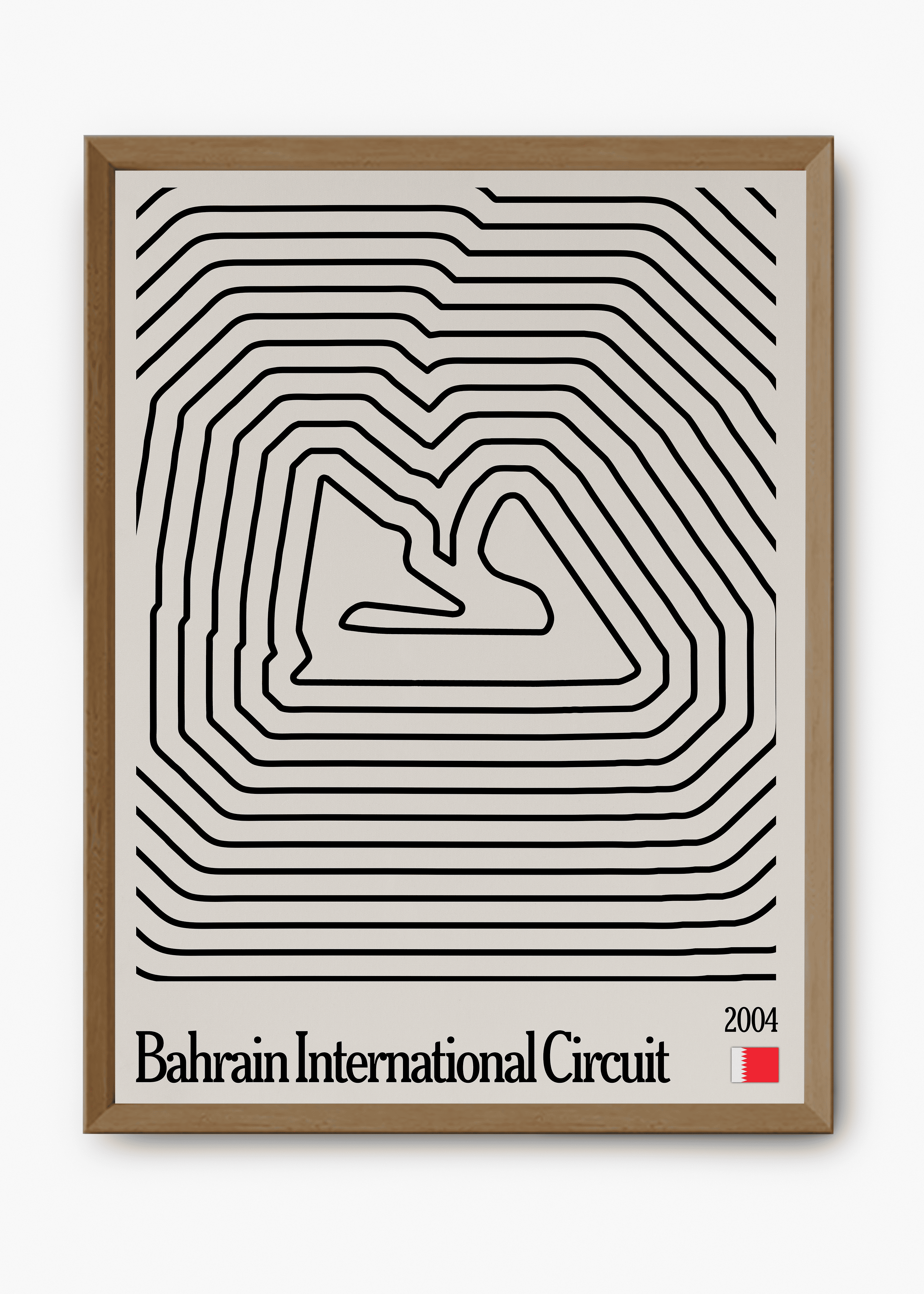 Quadro decorativo Bahrain Mosaic — arte de automobilismo para parede | Cübe Quadros