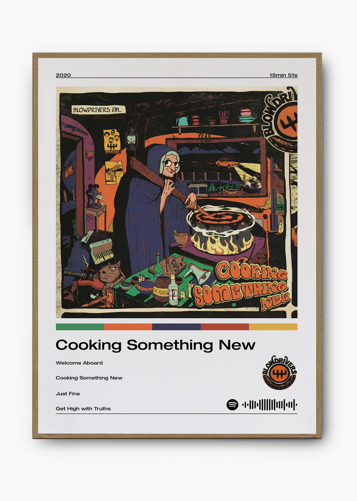 Quadro decorativo Blowdrivers Cooking Something New — arte musical para parede | Cübe Quadros