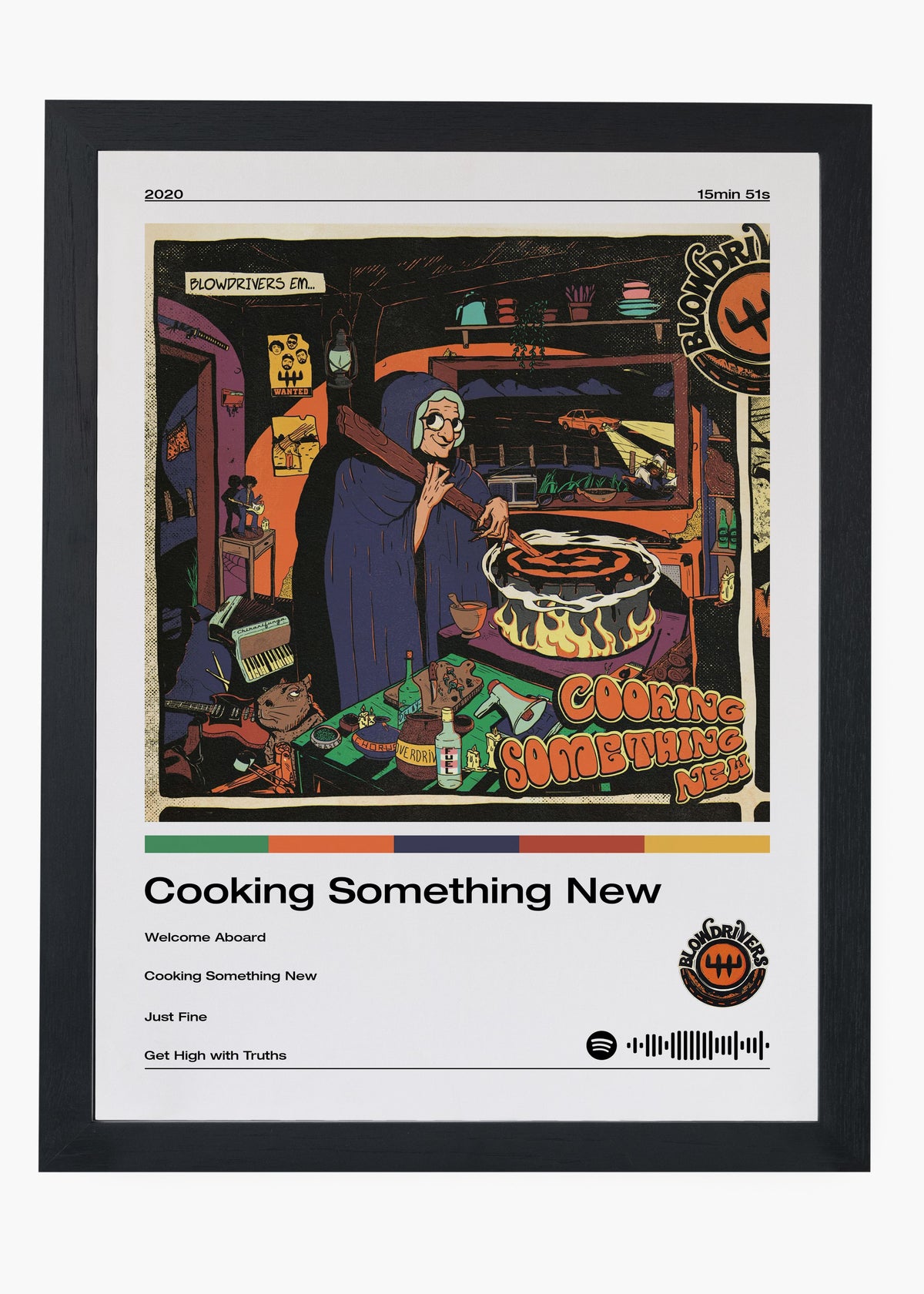 Quadro decorativo Blowdrivers Cooking Something New — arte musical para parede | Cübe Quadros
