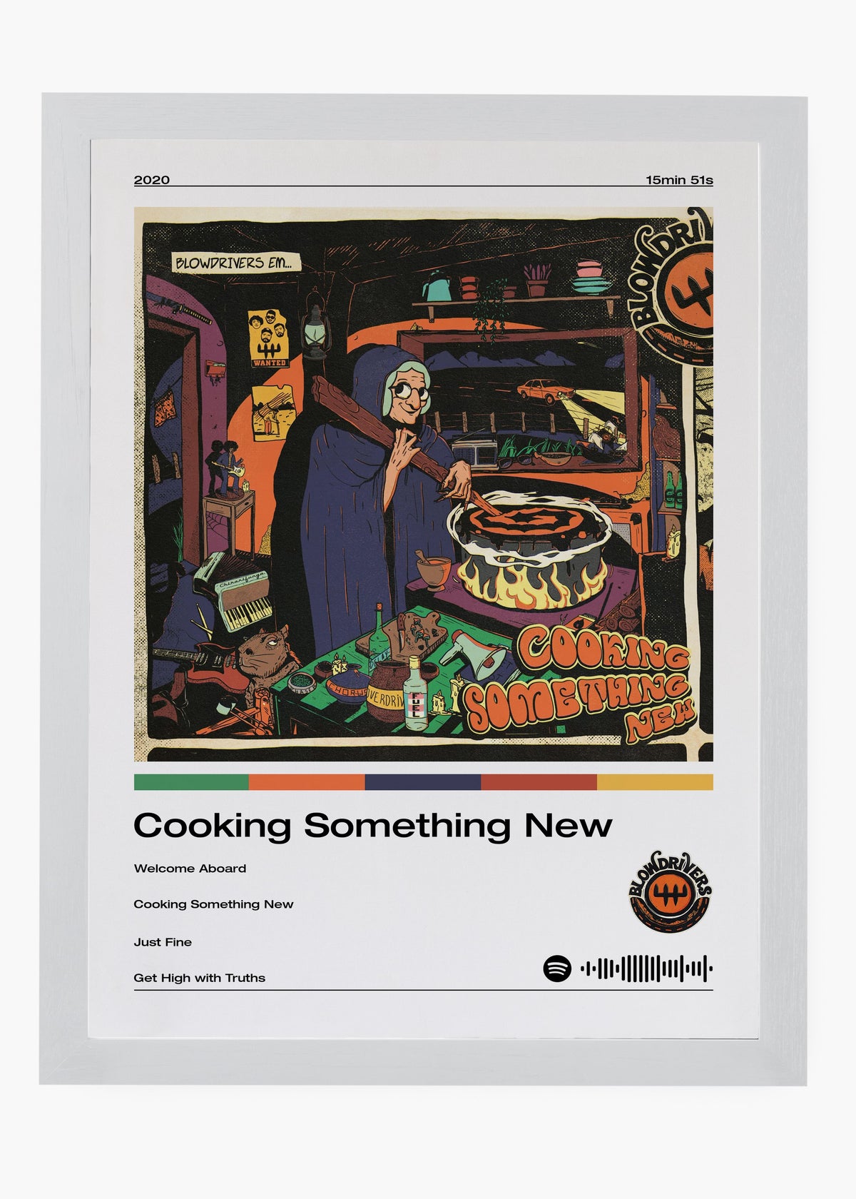 Quadro decorativo Blowdrivers Cooking Something New — arte musical para parede | Cübe Quadros