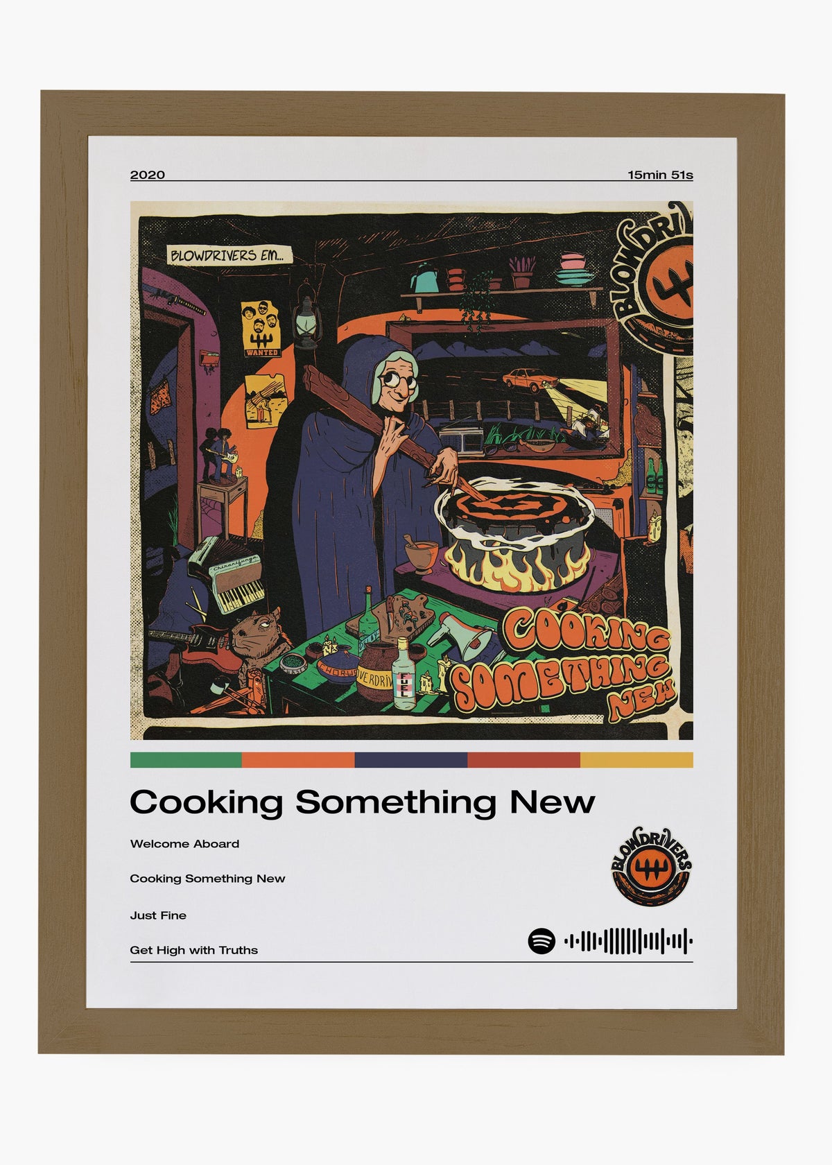 Quadro decorativo Blowdrivers Cooking Something New — arte musical para parede | Cübe Quadros