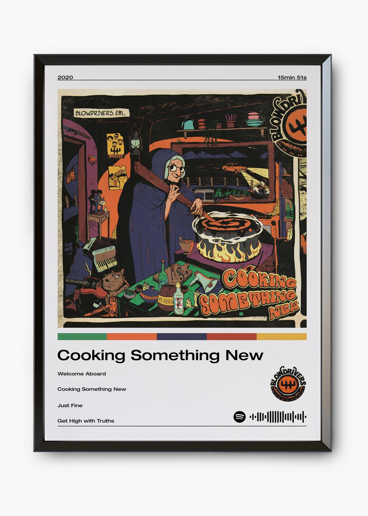Quadro decorativo Blowdrivers Cooking Something New — arte musical para parede | Cübe Quadros