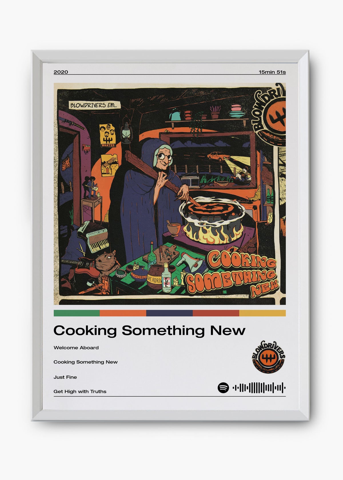 Quadro decorativo Blowdrivers Cooking Something New — arte musical para parede | Cübe Quadros