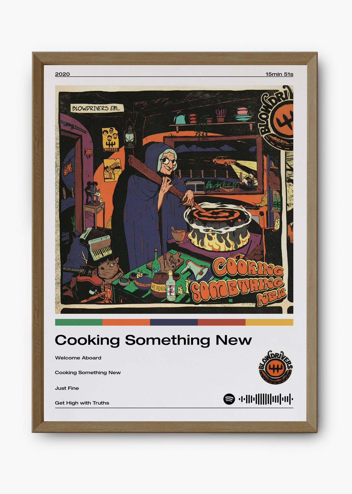 Quadro decorativo Blowdrivers Cooking Something New — arte musical para parede | Cübe Quadros