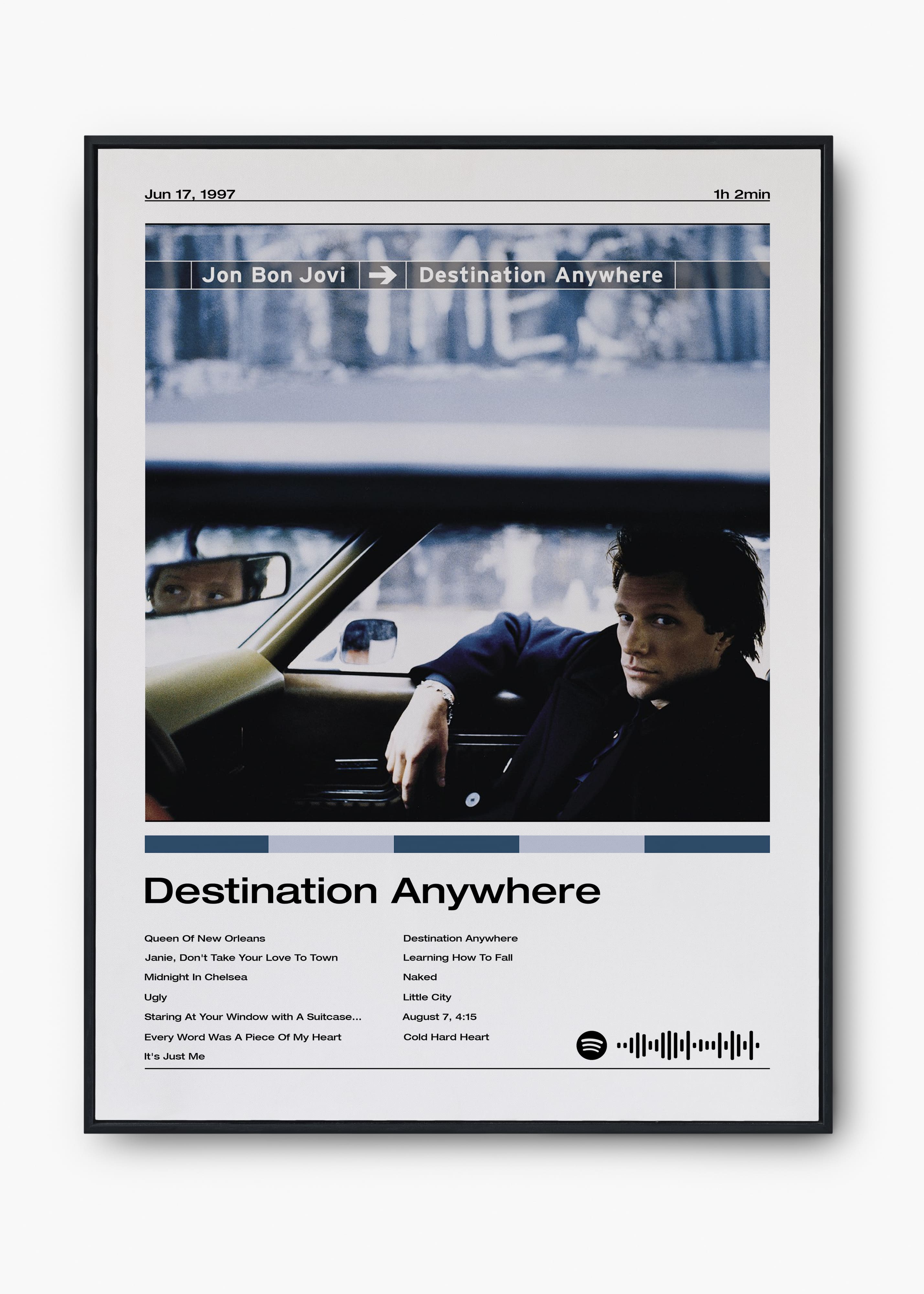 Quadro Bon Jovi Lost Destination Anywhere
