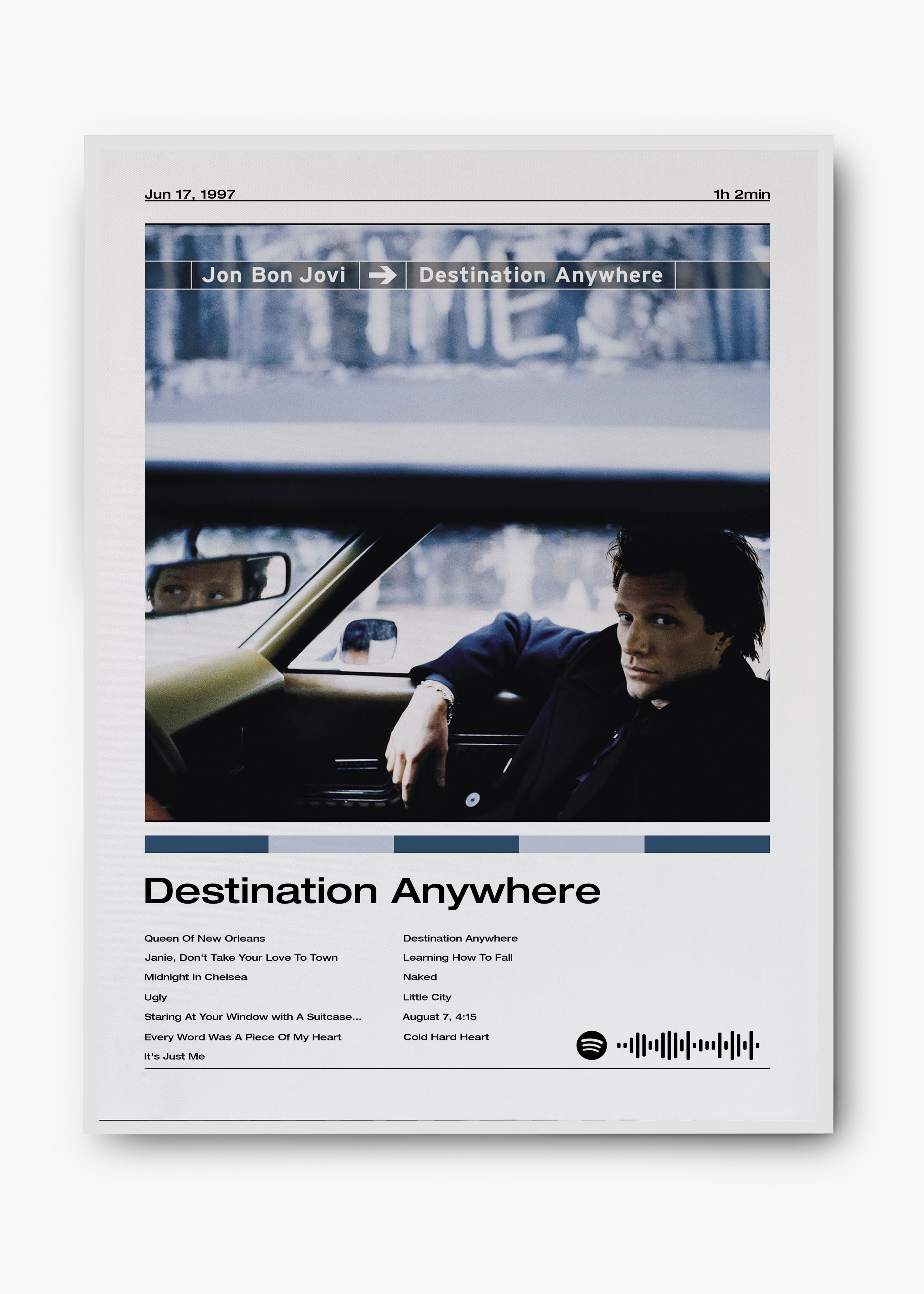 Quadro Bon Jovi Lost Destination Anywhere