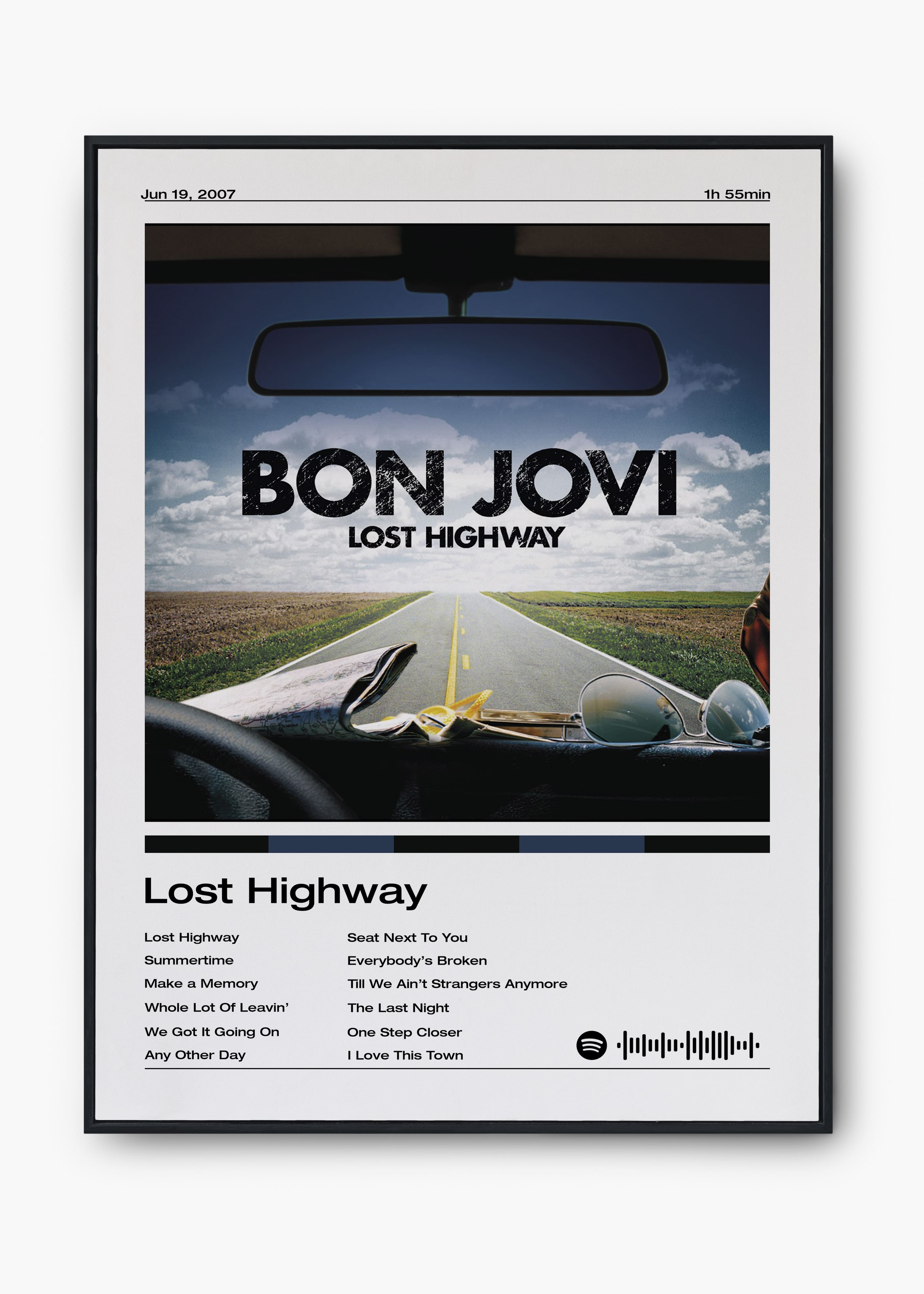 Quadro Bon Jovi Lost Highway