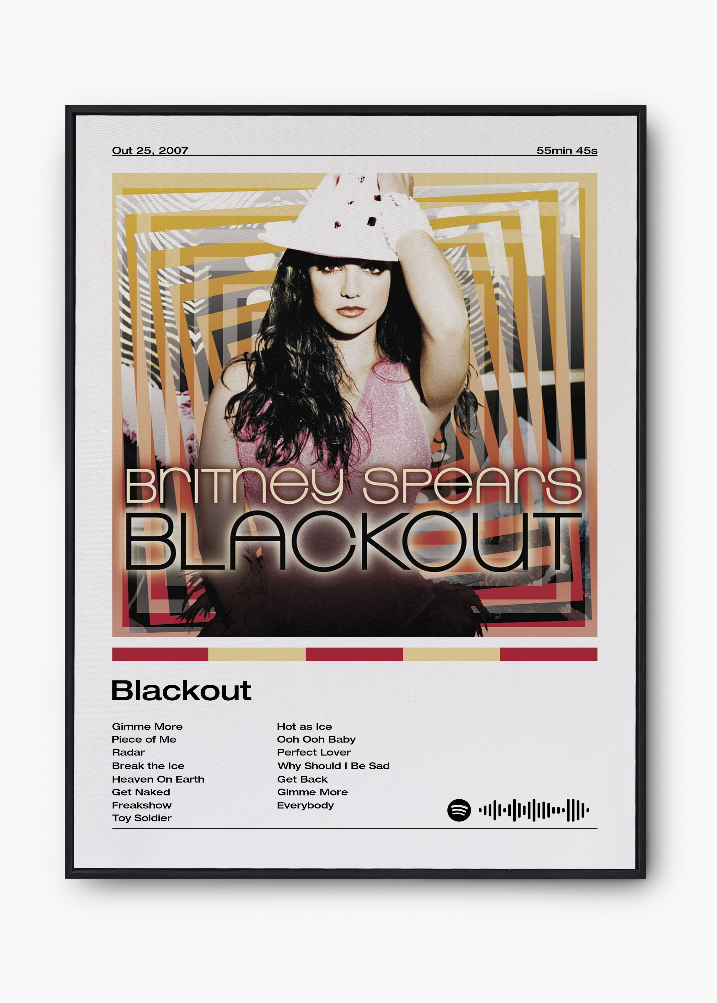 Quadro Britney Spears Blackout