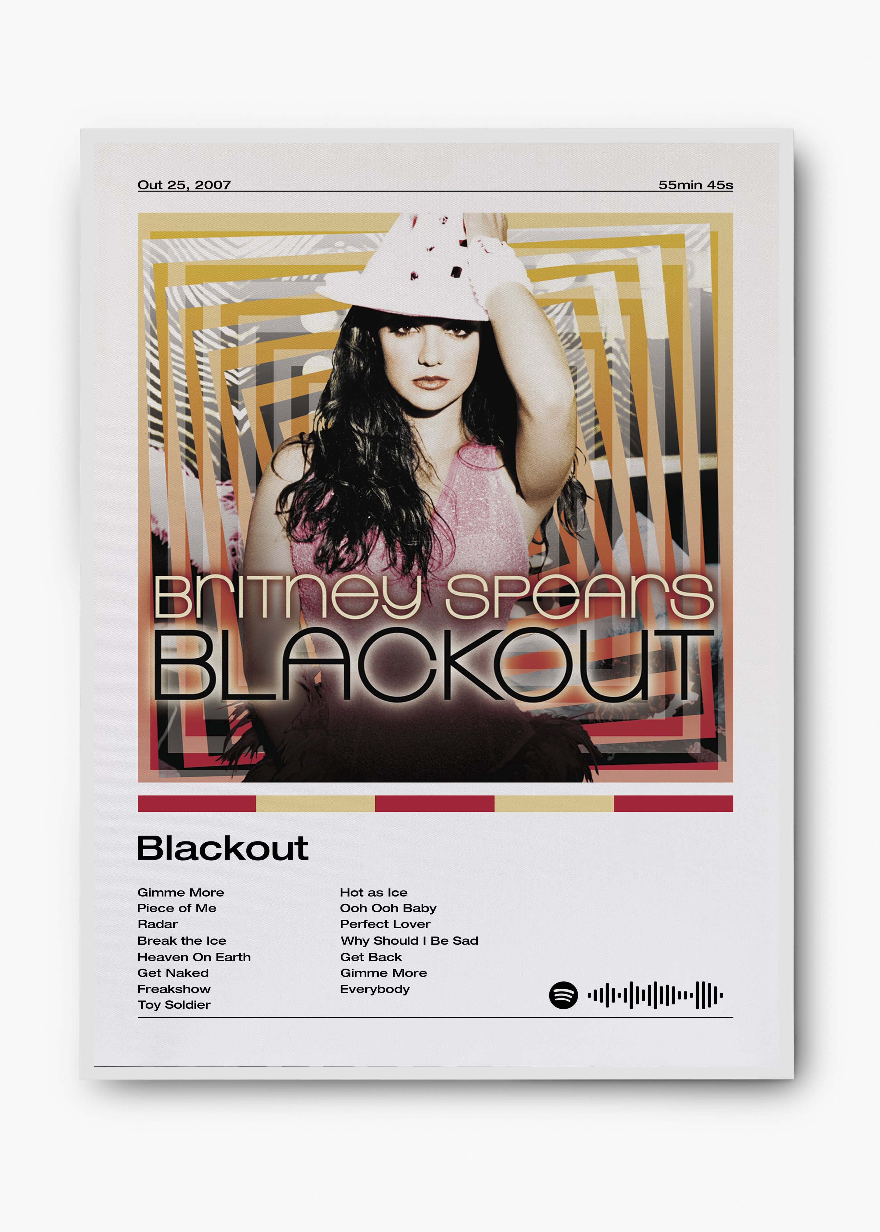 Quadro Britney Spears Blackout