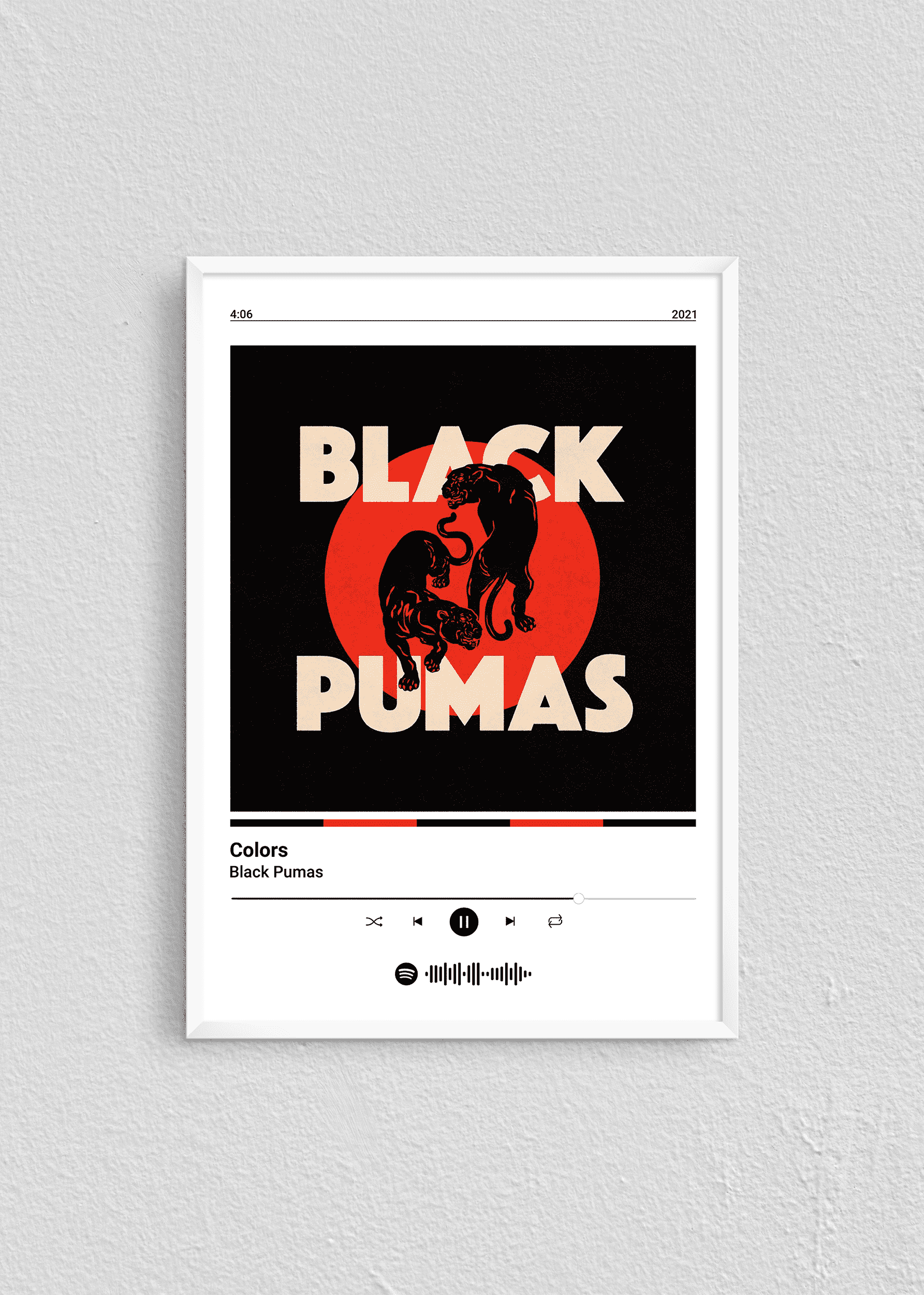 Quadro Black Pumas Colors