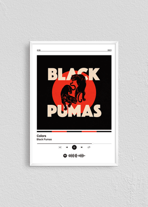 Quadro Black Pumas Colors
