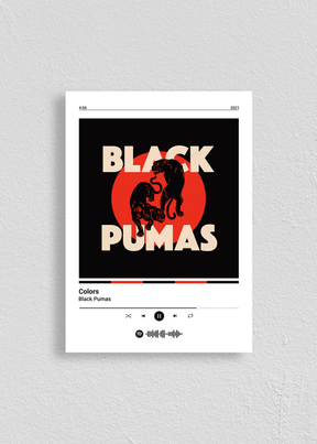 Quadro Black Pumas Colors