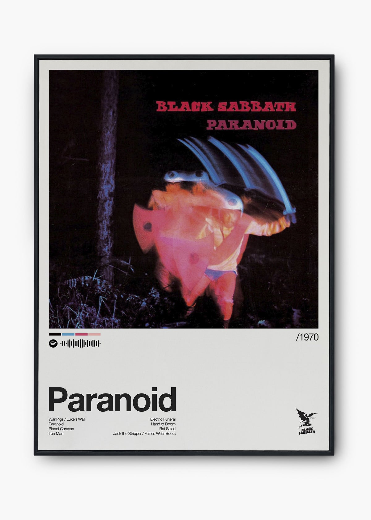 Quadro Black Sabbath Paranoid