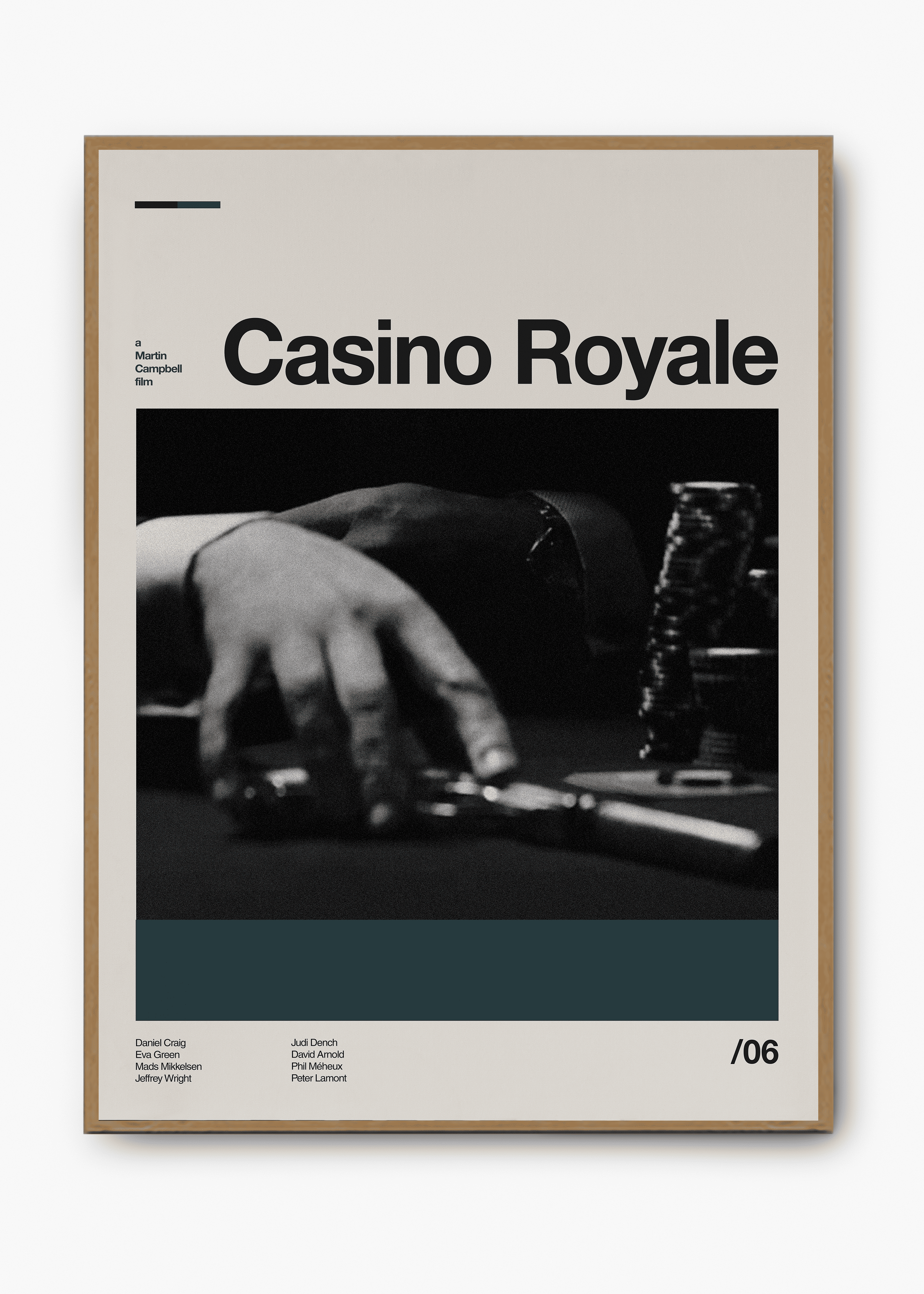 Quadro decorativo 007 Casino Royale — arte de cinema para parede | Cübe Quadros