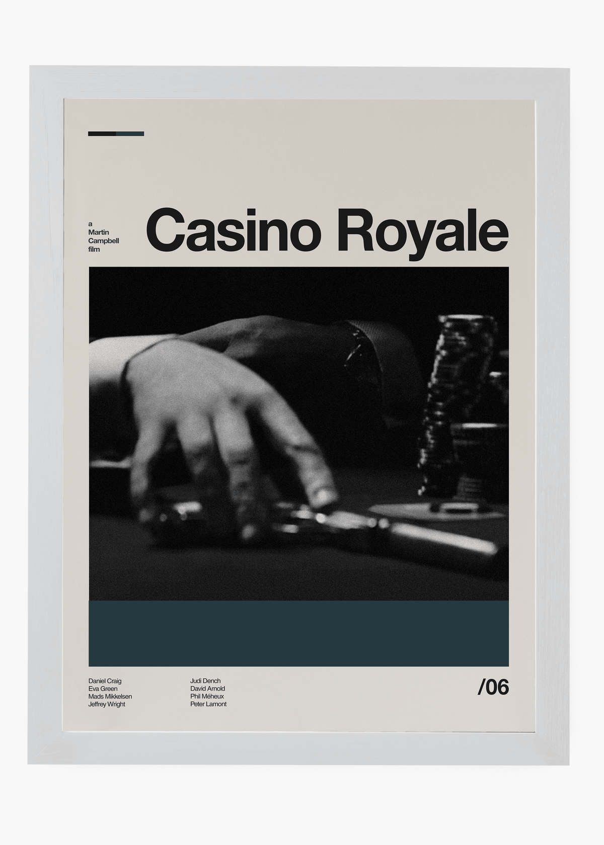 Quadro decorativo 007 Casino Royale — arte de cinema para parede | Cübe Quadros