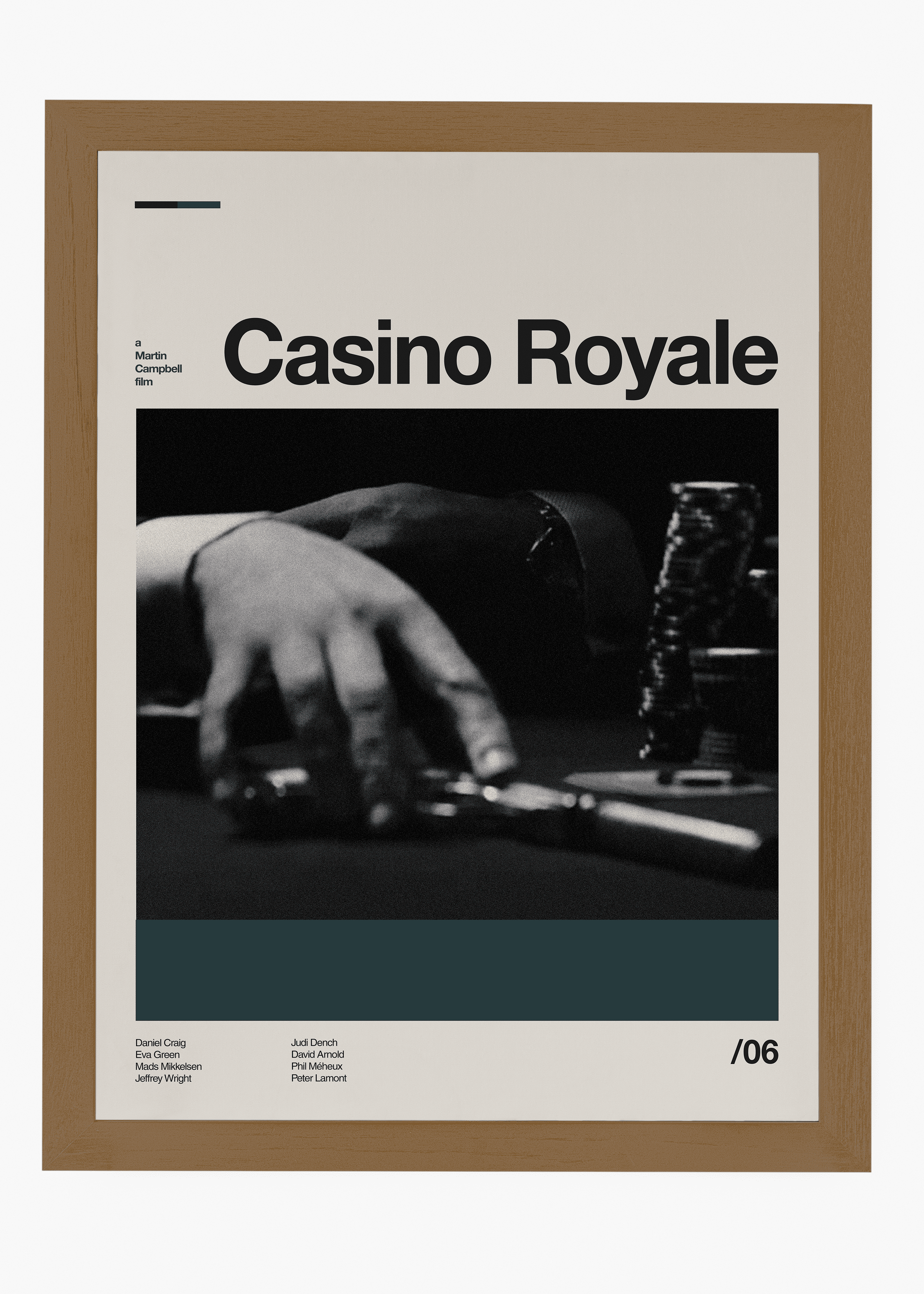 Quadro decorativo 007 Casino Royale — arte de cinema para parede | Cübe Quadros