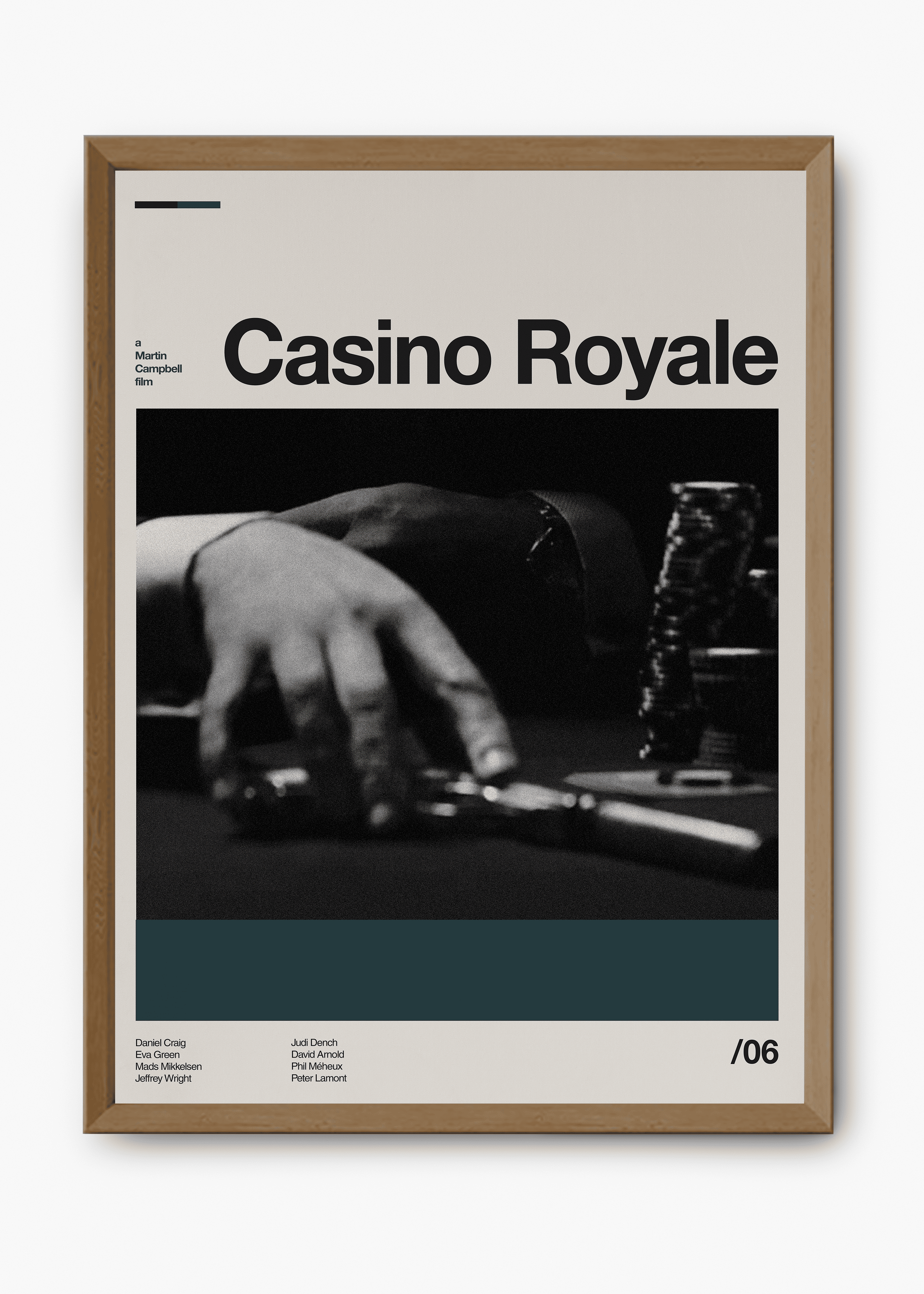 Quadro decorativo 007 Casino Royale — arte de cinema para parede | Cübe Quadros