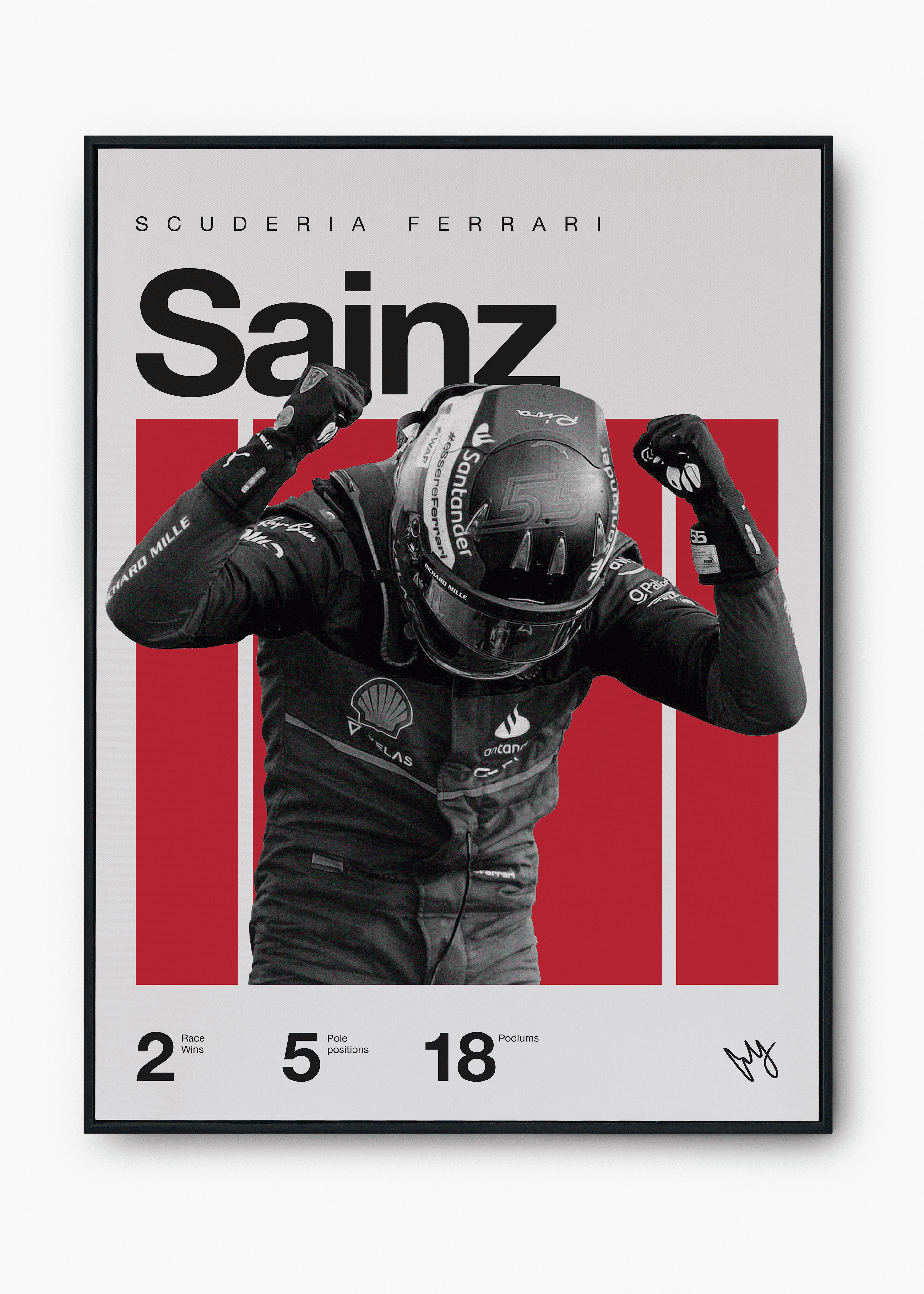 Quadro Carlos Sainz F1