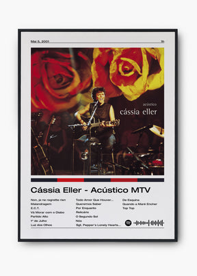 Quadro Cássia Eller Acústico MTV