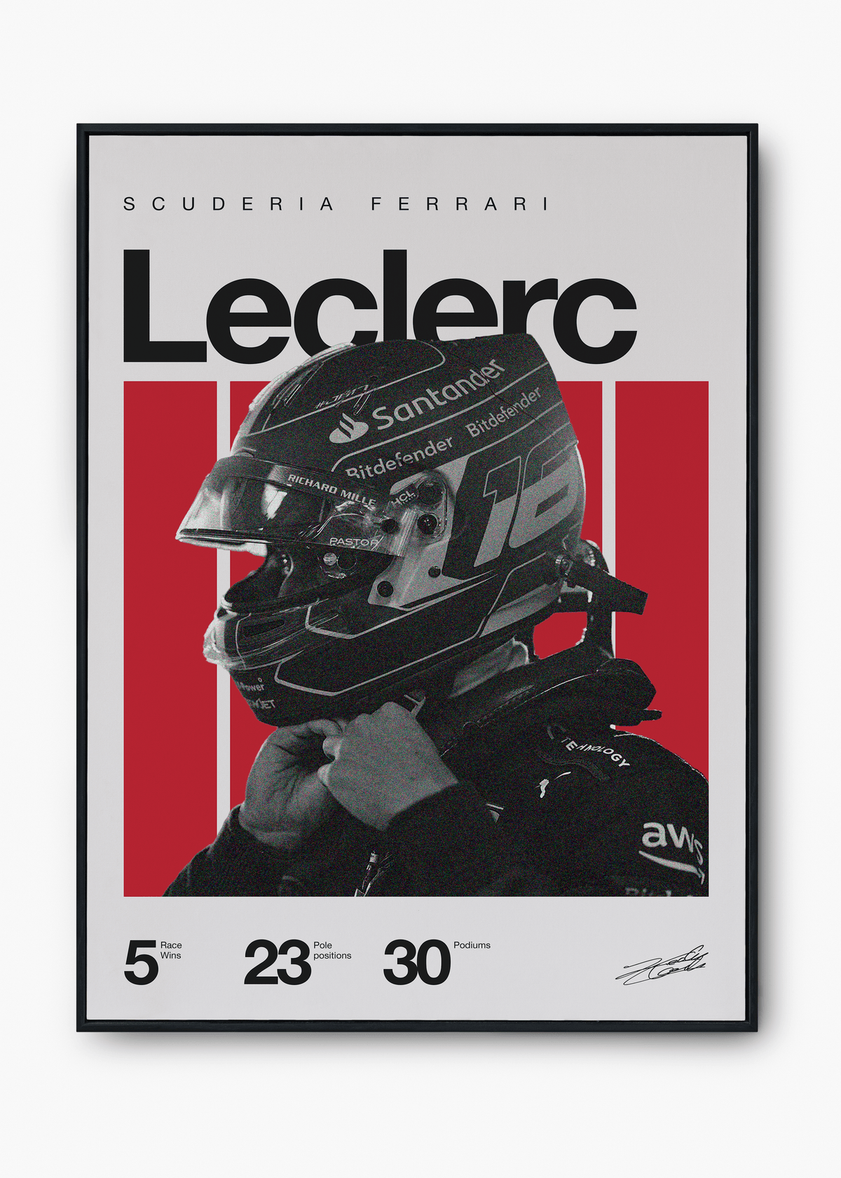 Quadro Charles Leclerc F1
