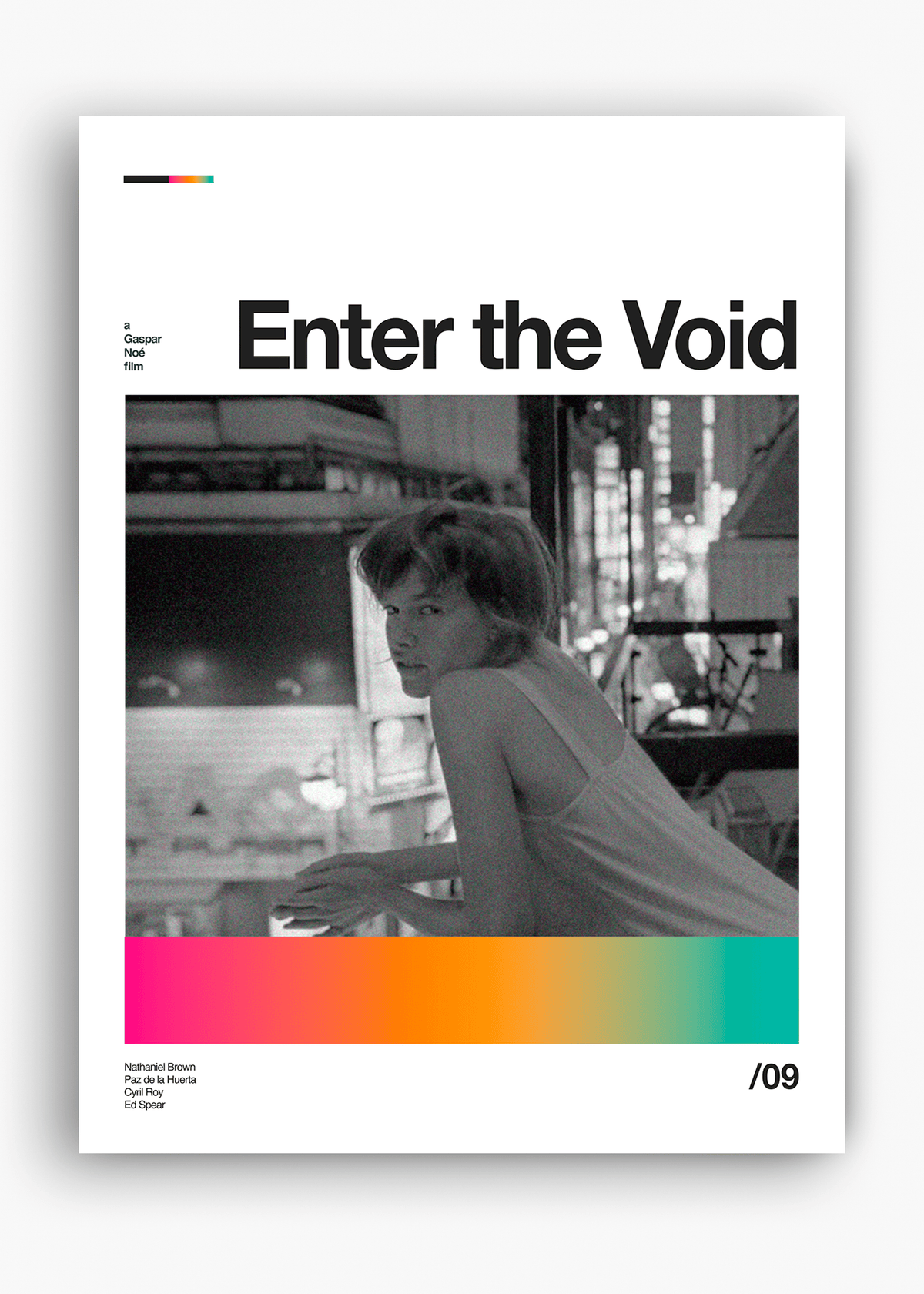 Quadro decorativo Enter the Void — arte de cinema para parede | Cübe Quadros