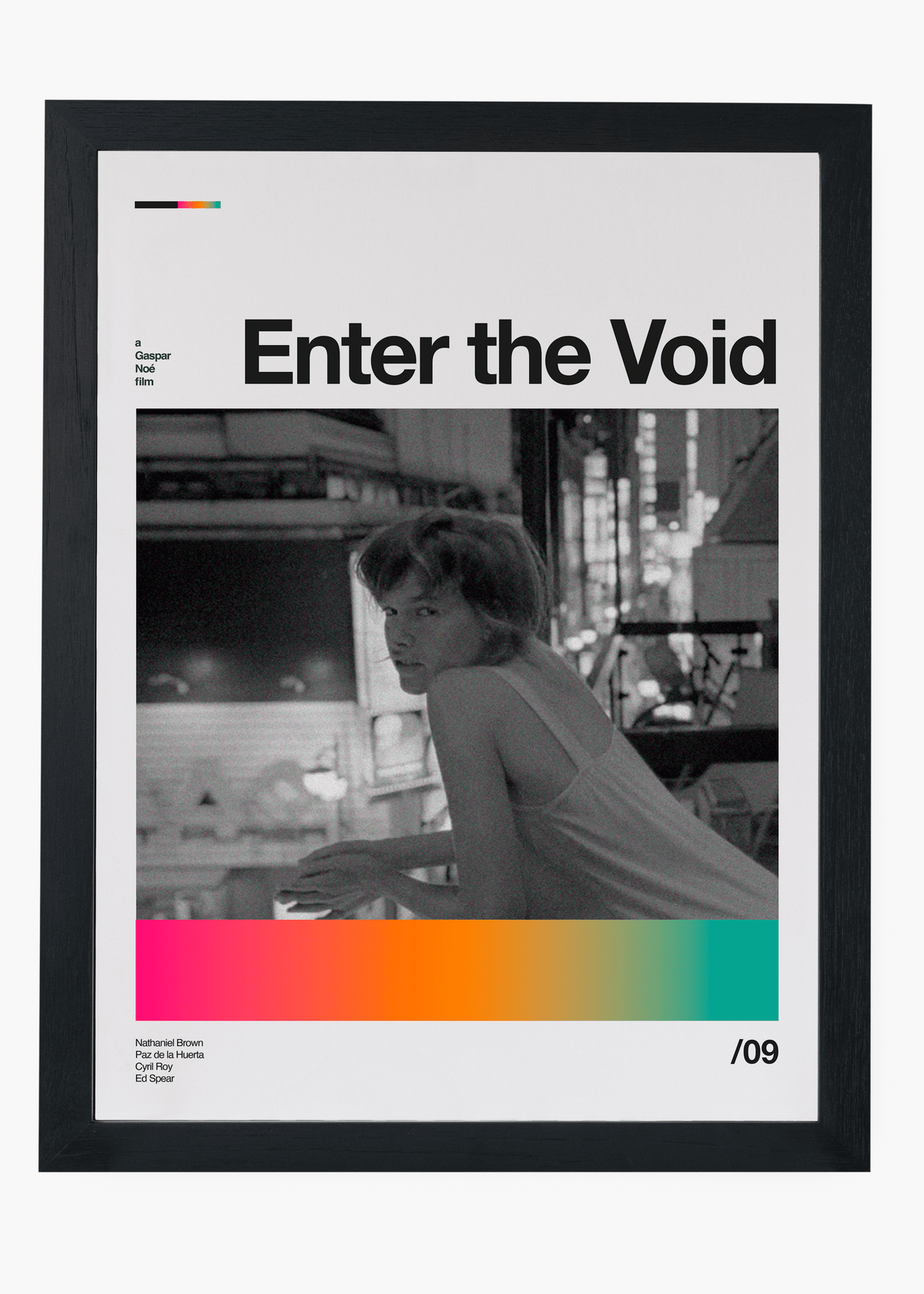 Quadro decorativo Enter the Void — arte de cinema para parede | Cübe Quadros