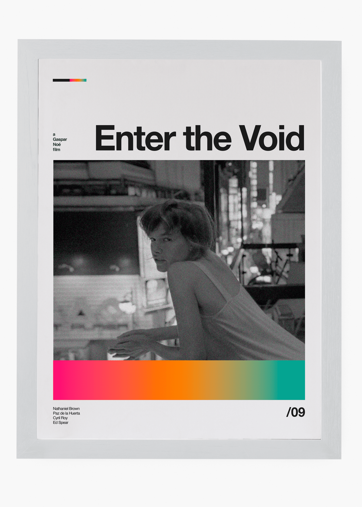 Quadro decorativo Enter the Void — arte de cinema para parede | Cübe Quadros