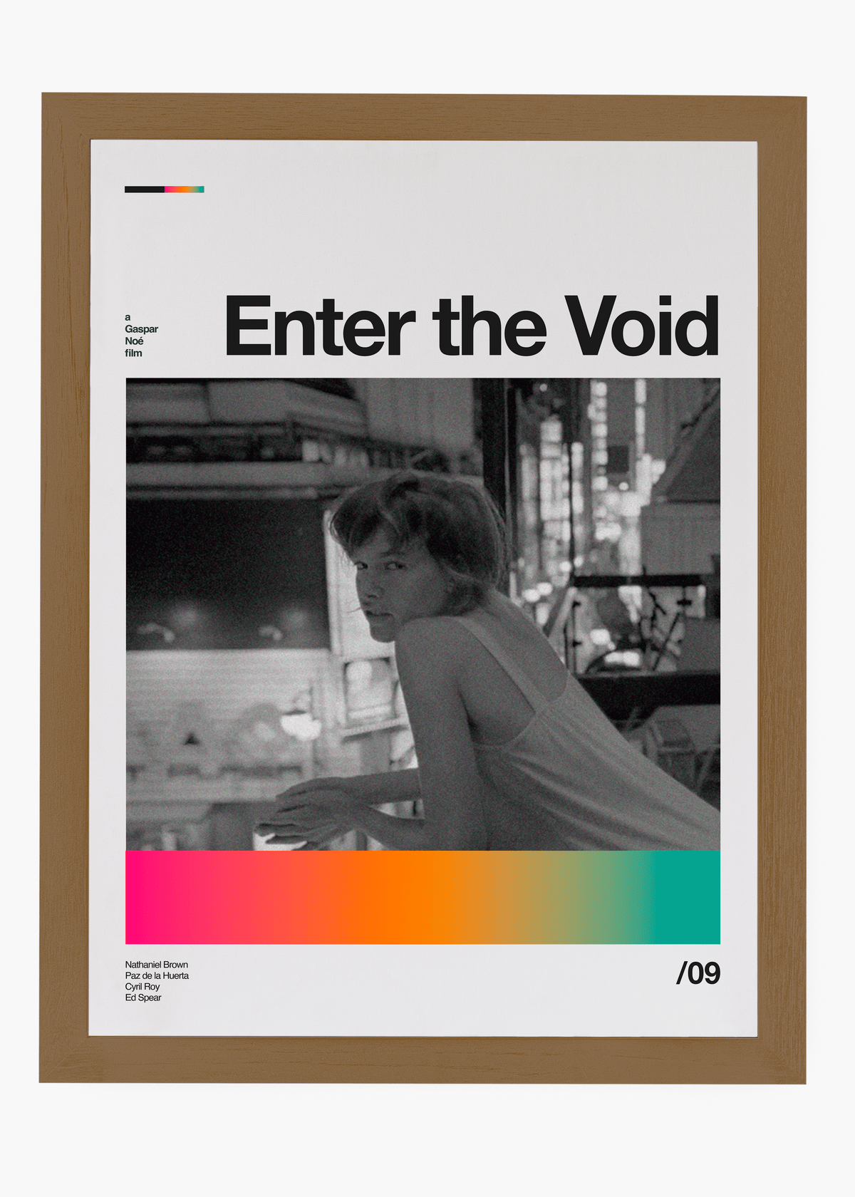 Quadro decorativo Enter the Void — arte de cinema para parede | Cübe Quadros