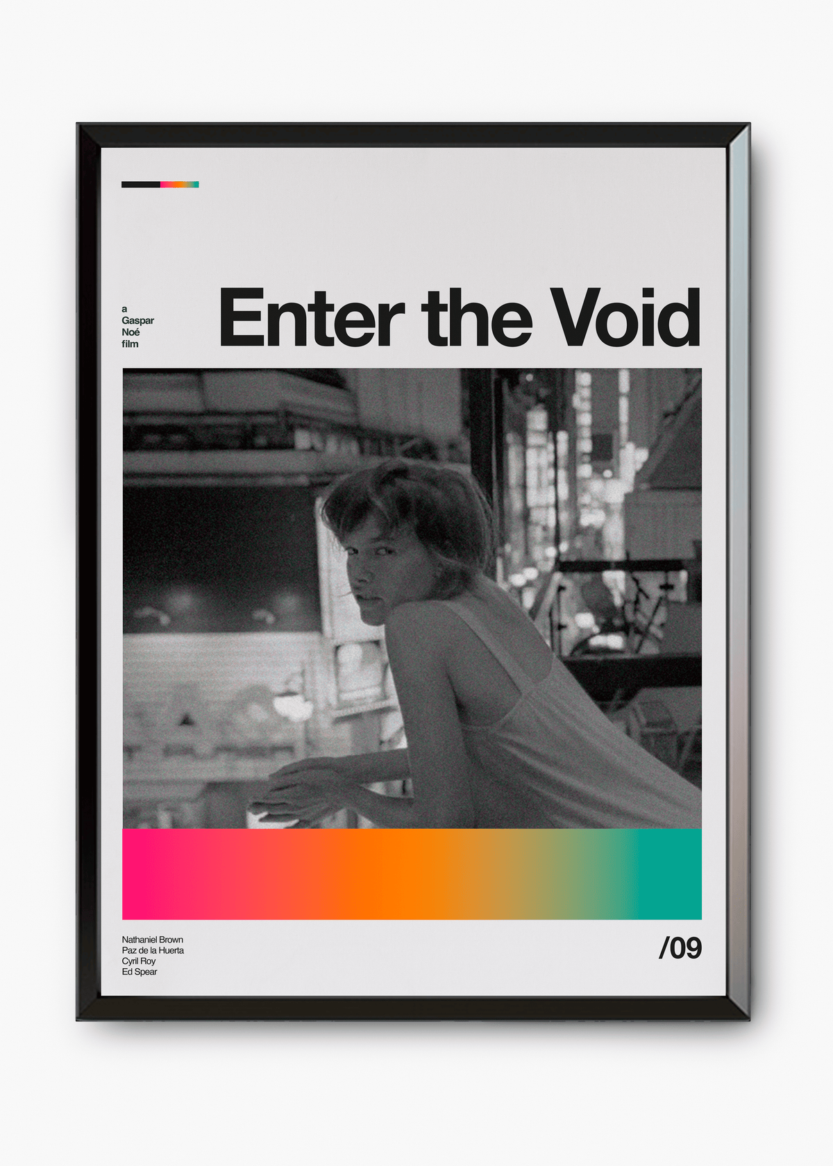 Quadro decorativo Enter the Void — arte de cinema para parede | Cübe Quadros