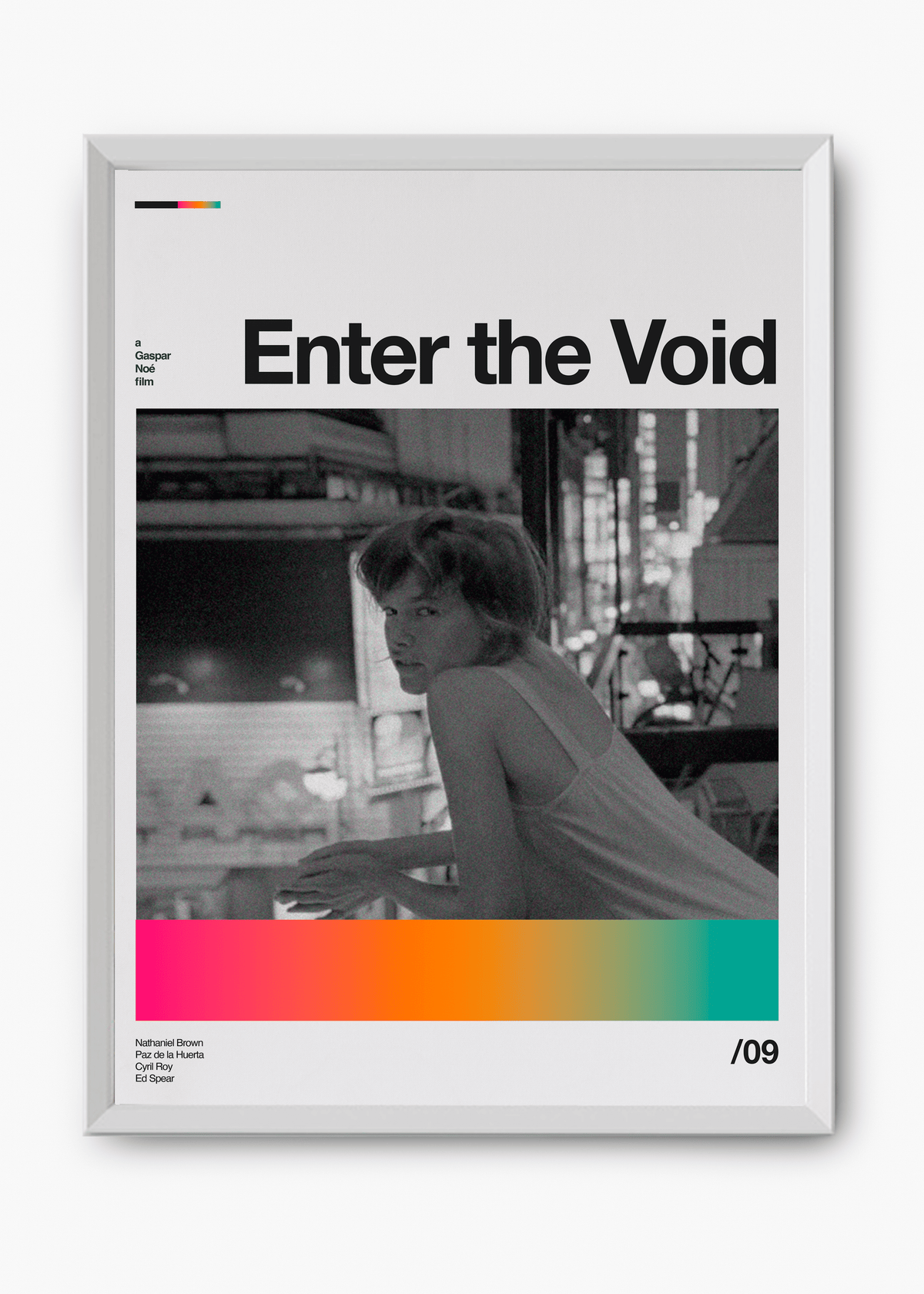 Quadro decorativo Enter the Void — arte de cinema para parede | Cübe Quadros