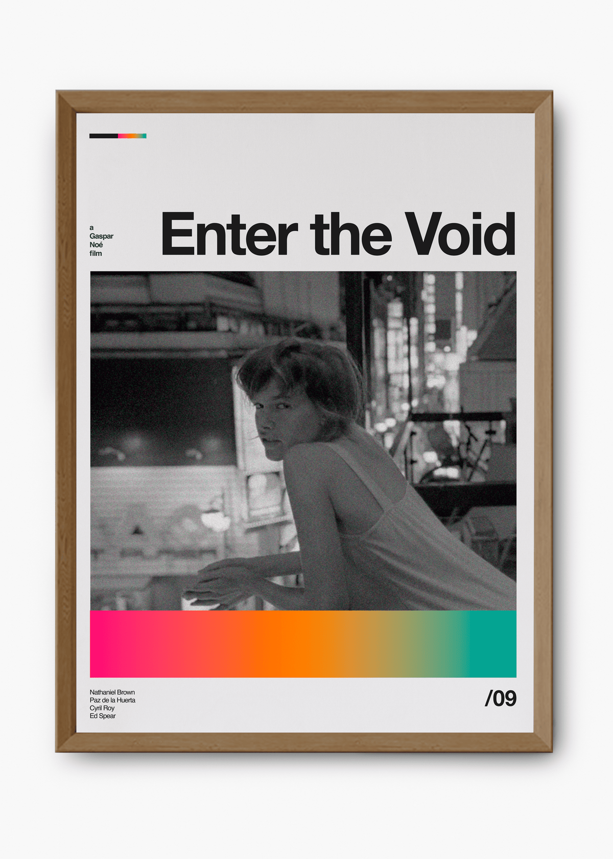 Quadro decorativo Enter the Void — arte de cinema para parede | Cübe Quadros