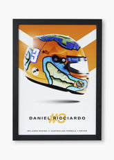 Quadro Capacete Daniel Ricciardo 2022 Fórmula 1