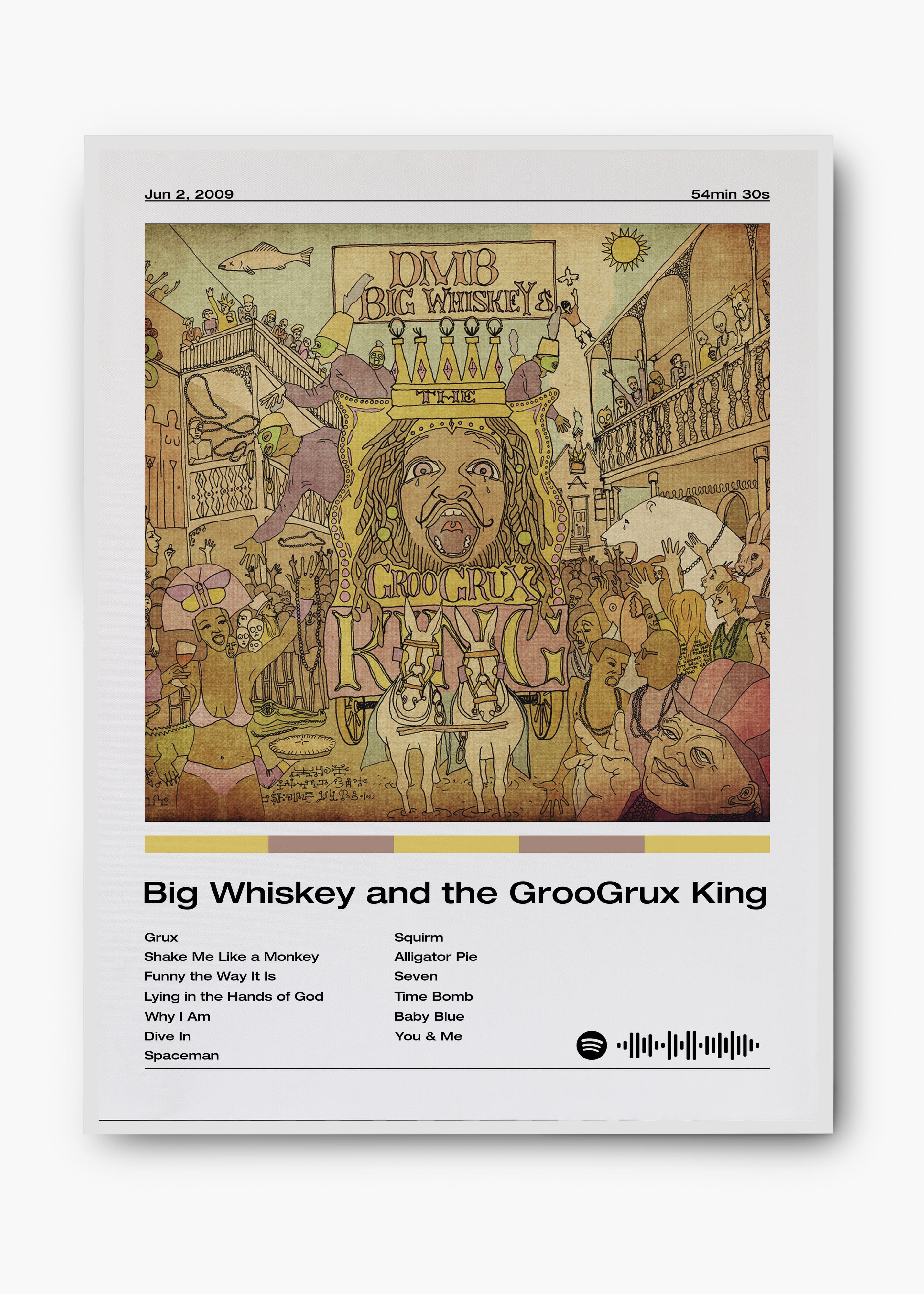 Quadro Dave Matthews Band Big Whiskey & the GrooGrux King