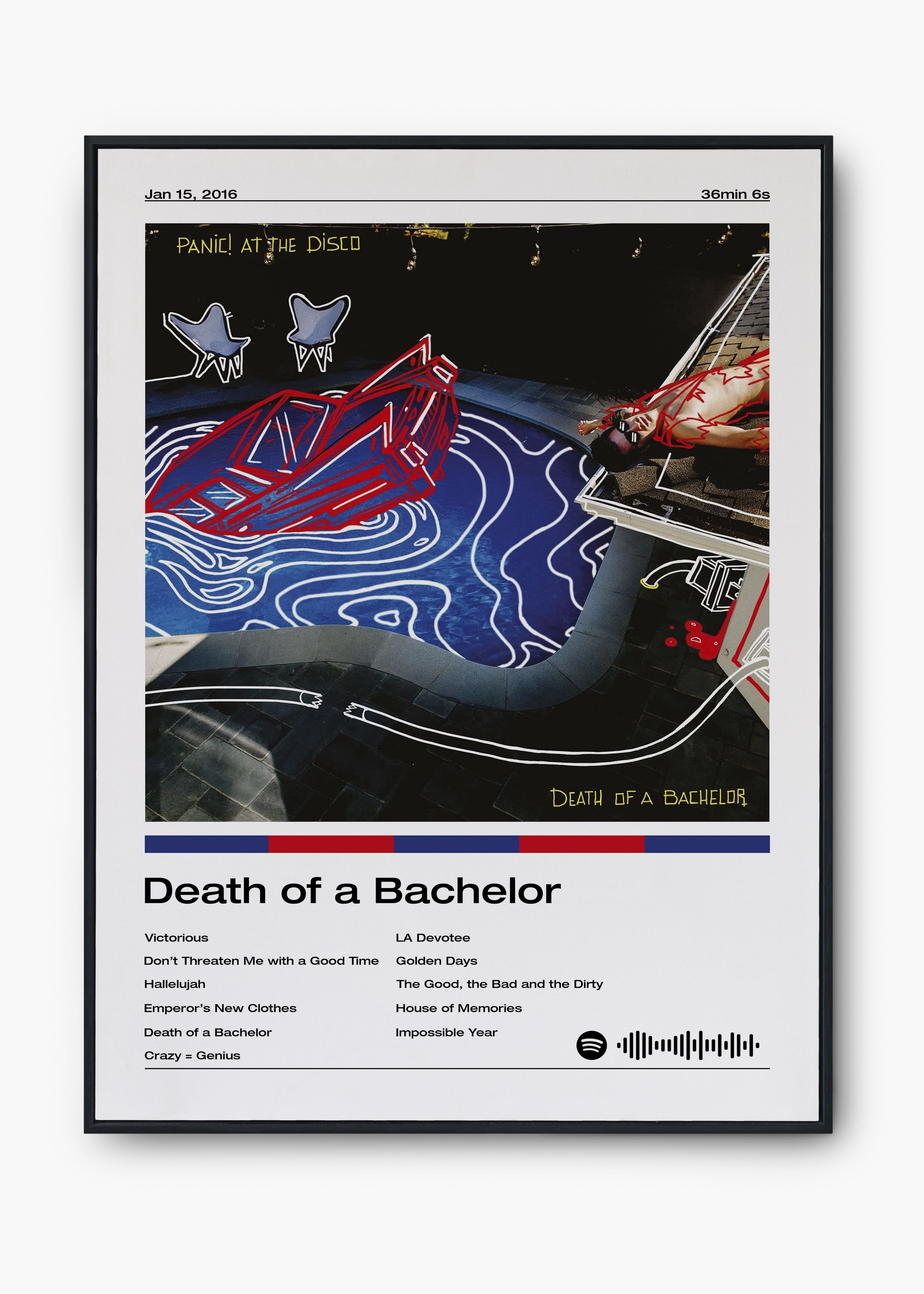 Quadro Pan!c at the Disco Death of a Bachelor