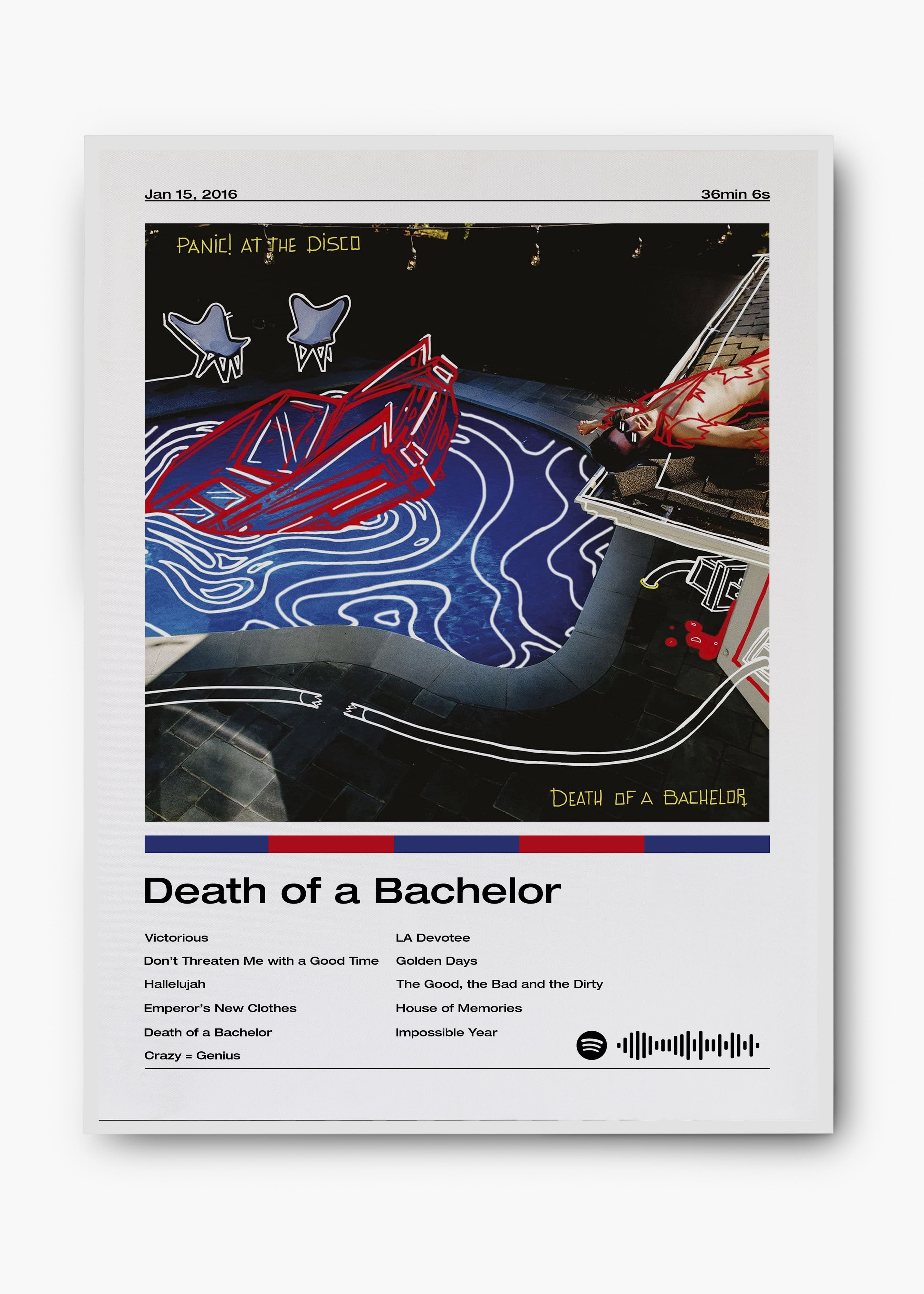 Quadro Pan!c at the Disco Death of a Bachelor