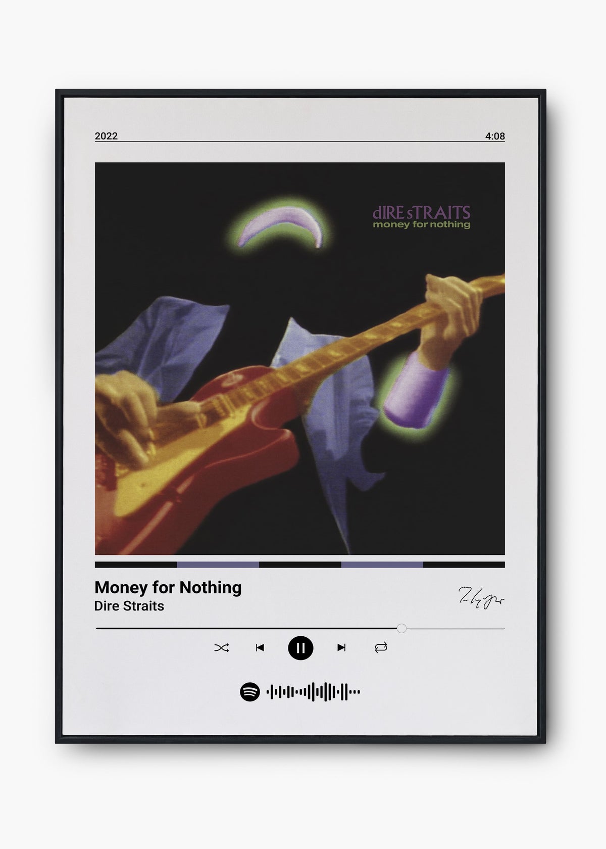 Quadro Dire Straits Money For Nothing