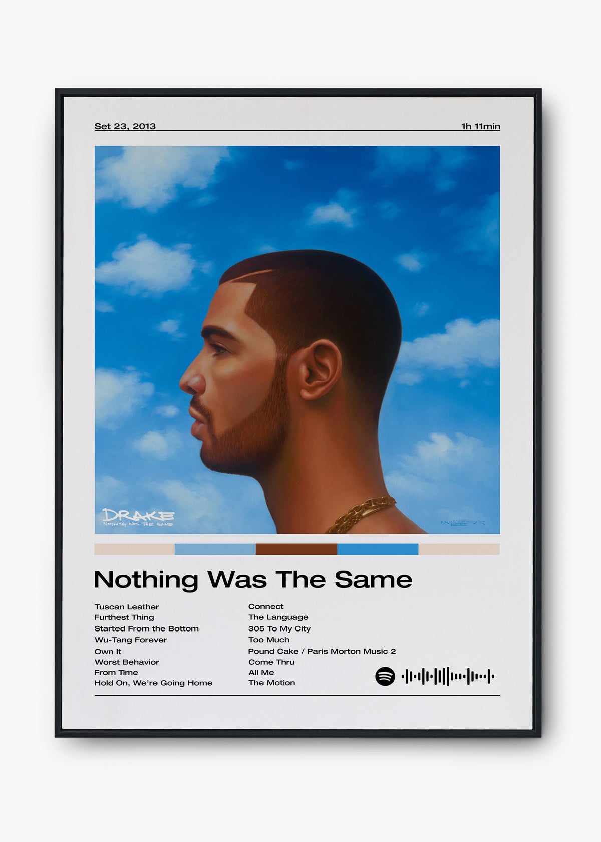 Quadro Drake Nothing Was The Same