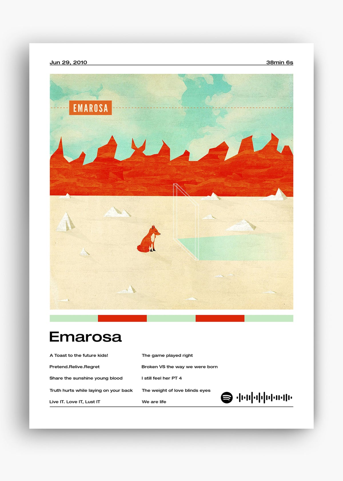 Quadro decorativo Emarosa — arte musical para parede | Cübe Quadros