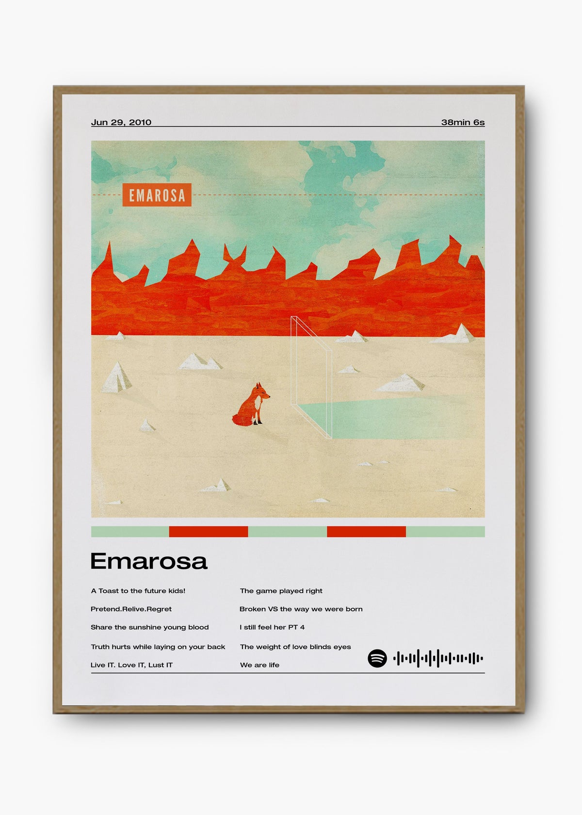 Quadro decorativo Emarosa — arte musical para parede | Cübe Quadros