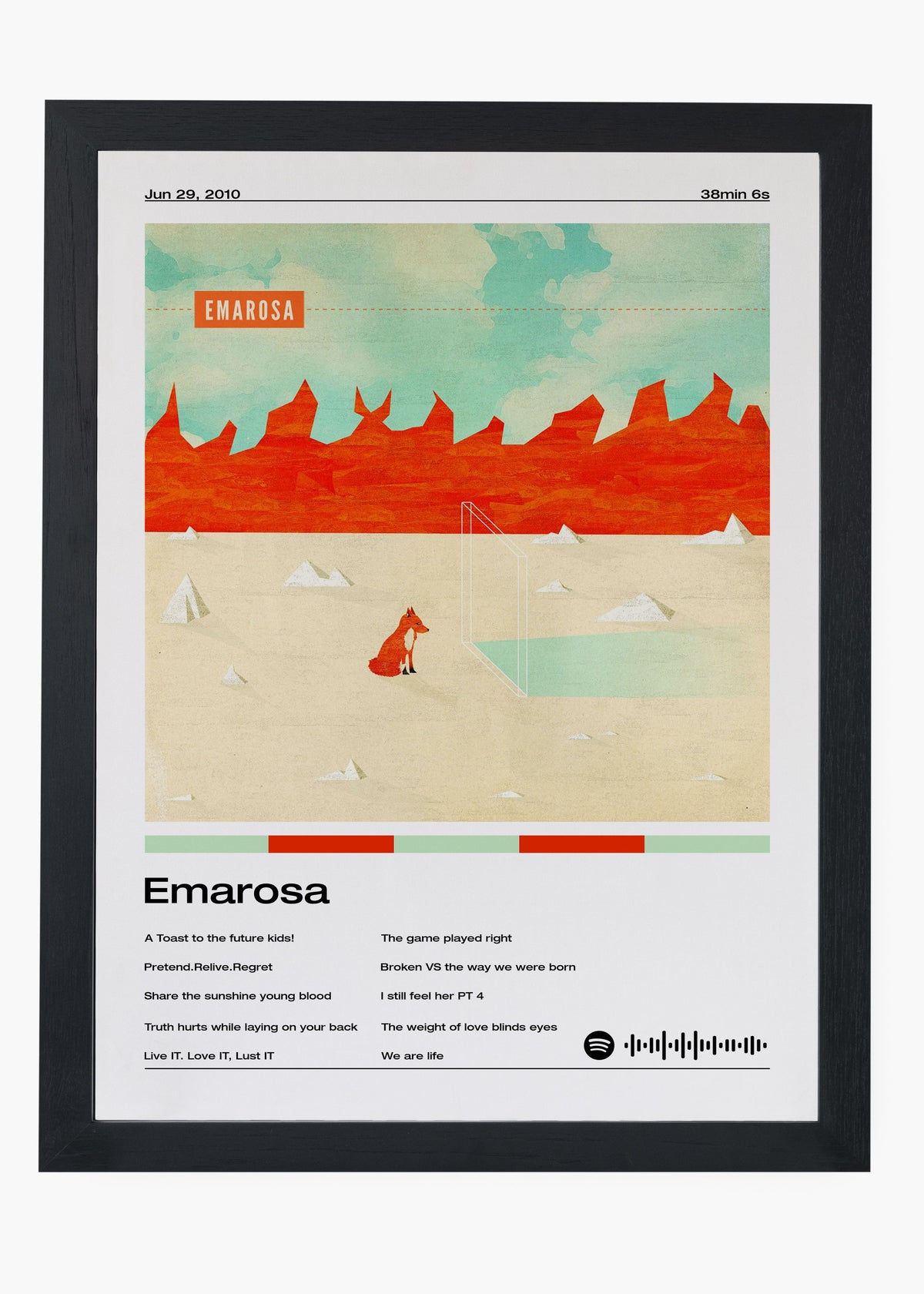 Quadro decorativo Emarosa — arte musical para parede | Cübe Quadros