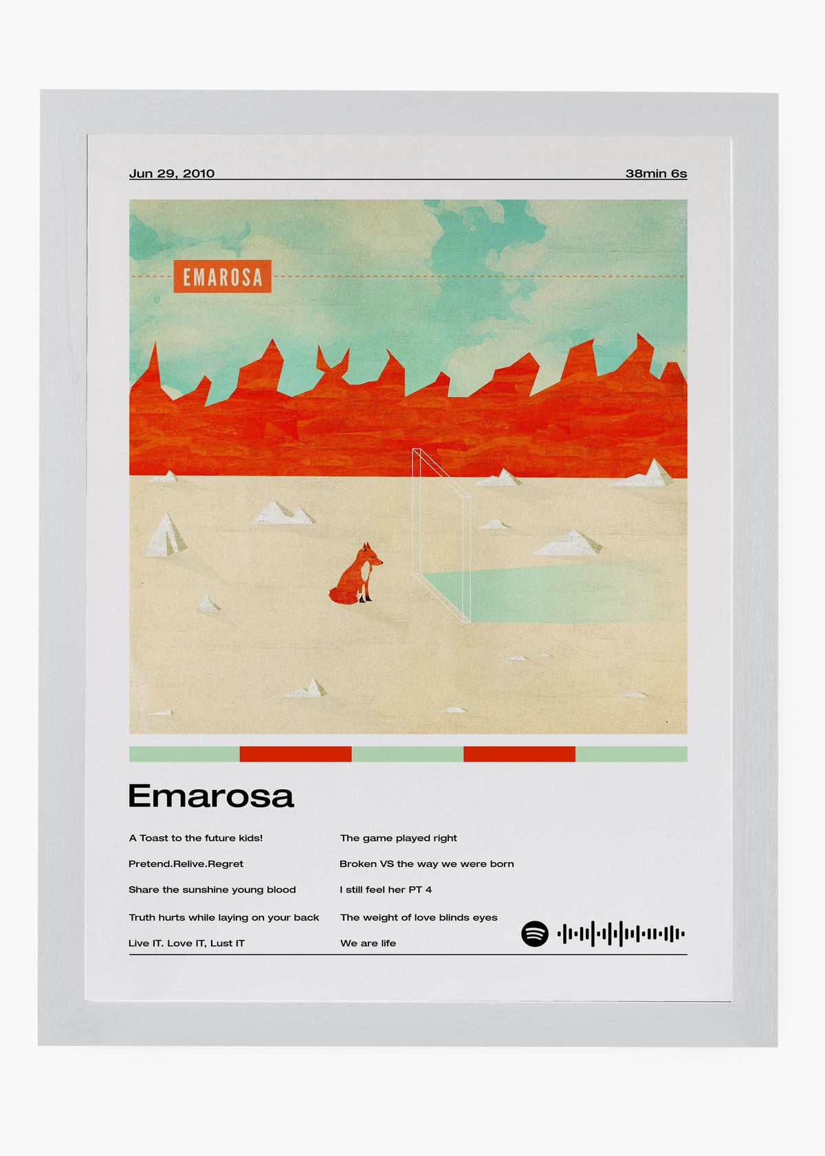 Quadro decorativo Emarosa — arte musical para parede | Cübe Quadros