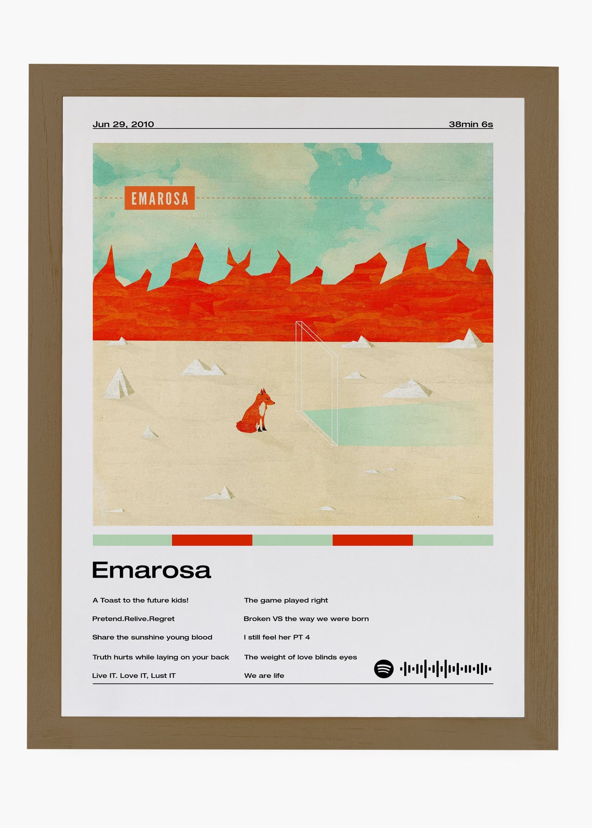 Quadro decorativo Emarosa — arte musical para parede | Cübe Quadros
