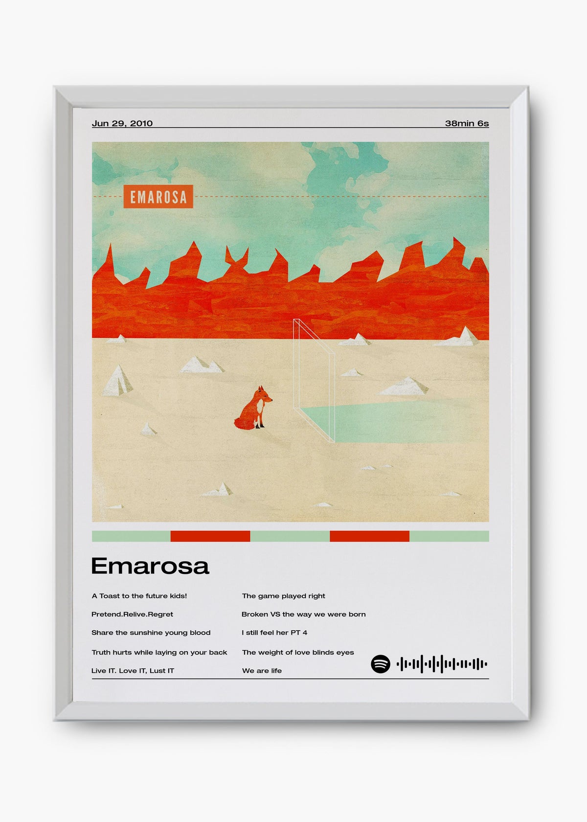 Quadro decorativo Emarosa — arte musical para parede | Cübe Quadros