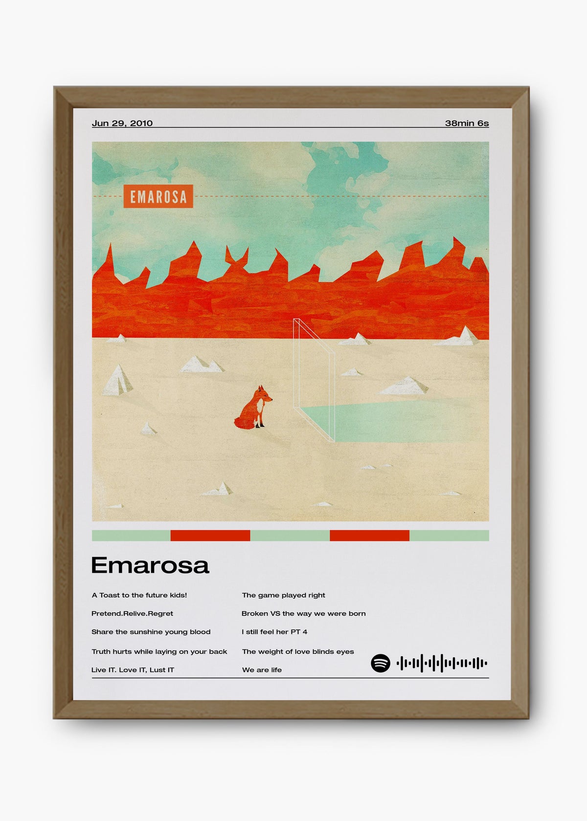 Quadro decorativo Emarosa — arte musical para parede | Cübe Quadros