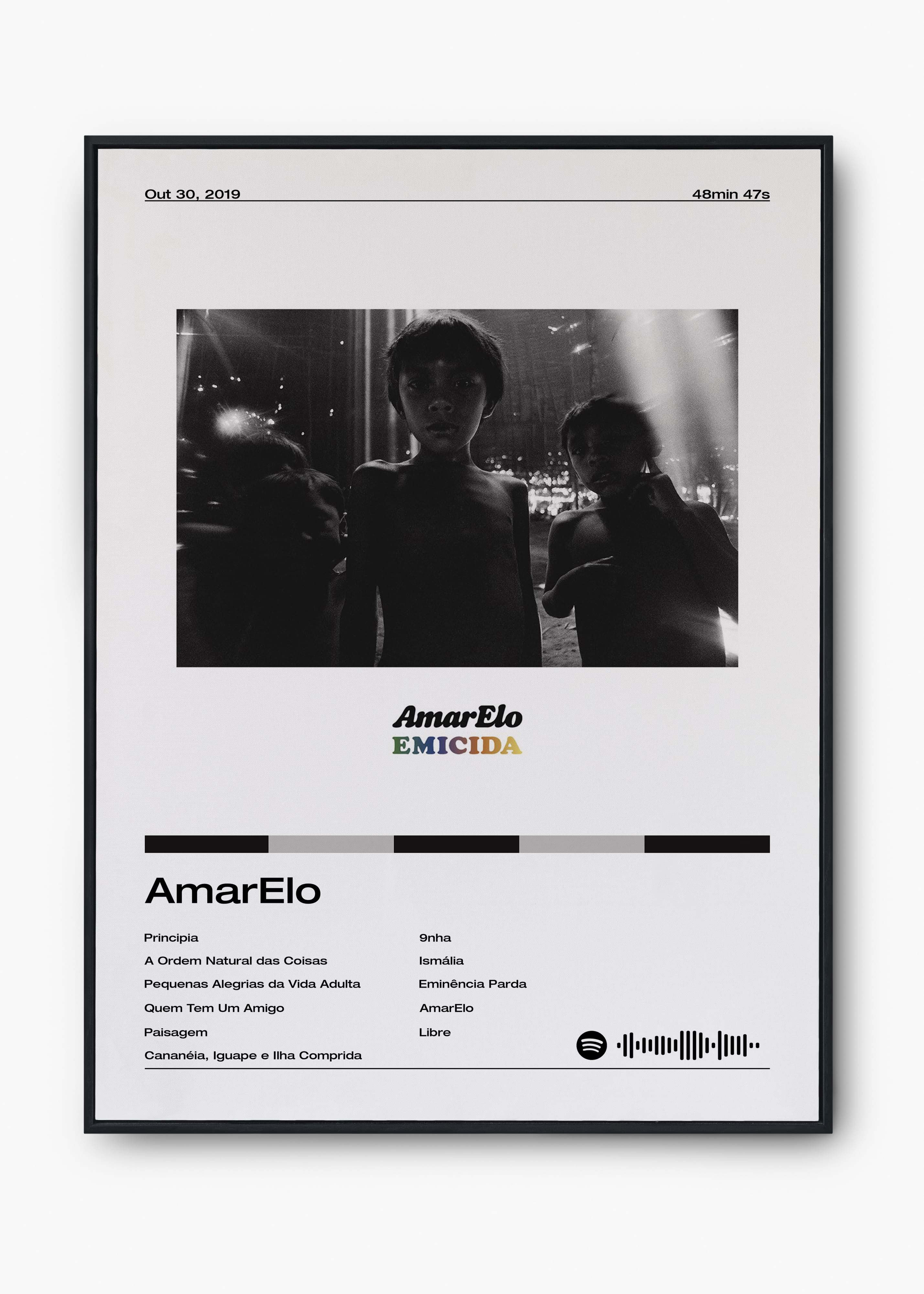 Quadro Emicida AmarElo