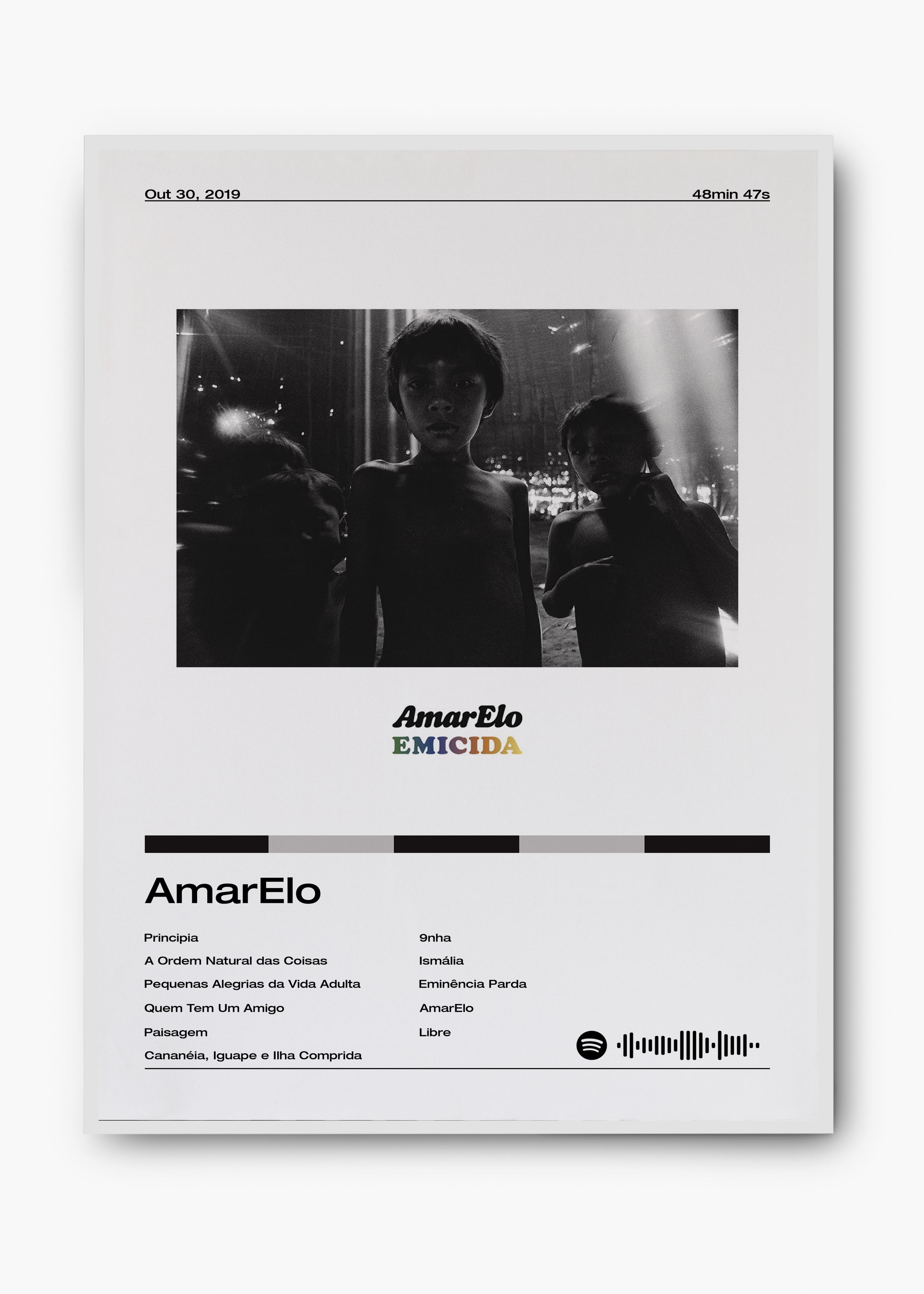 Quadro Emicida AmarElo