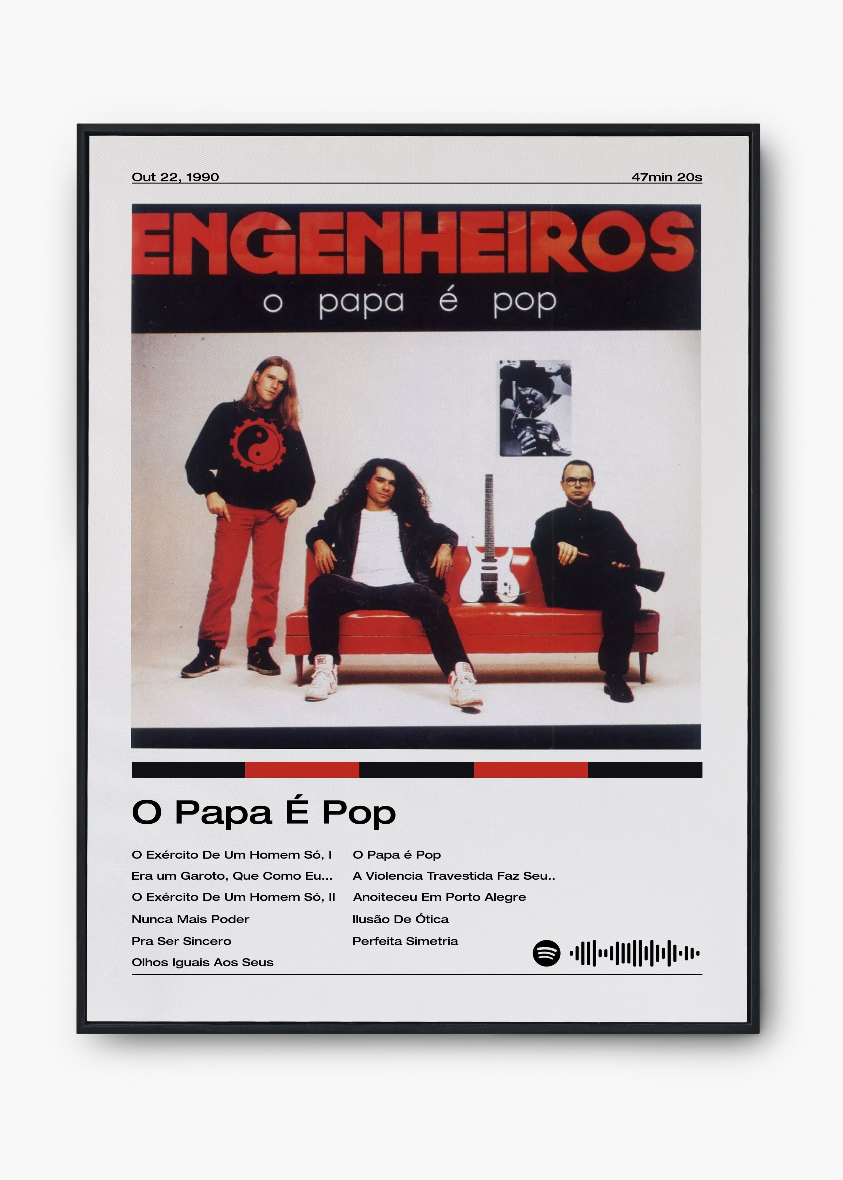 Quadro Engenheiros do Hawaii O Papa é Pop