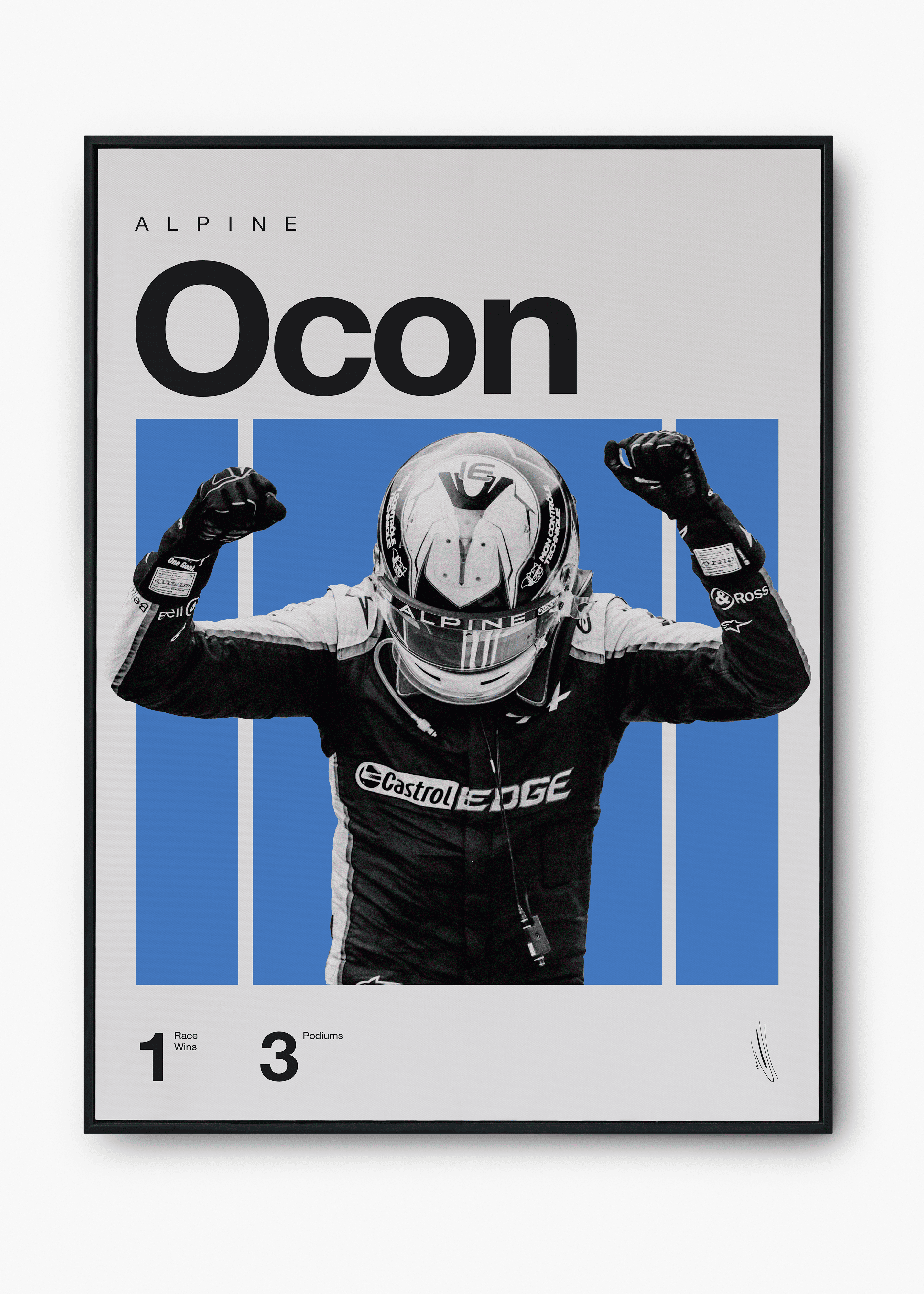Quadro Esteban Ocon F1